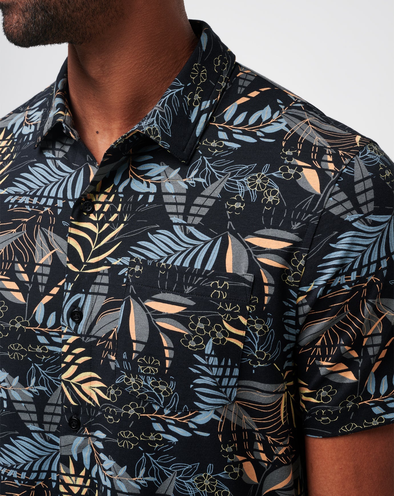 Men Knit Hanabata Days Button-Up