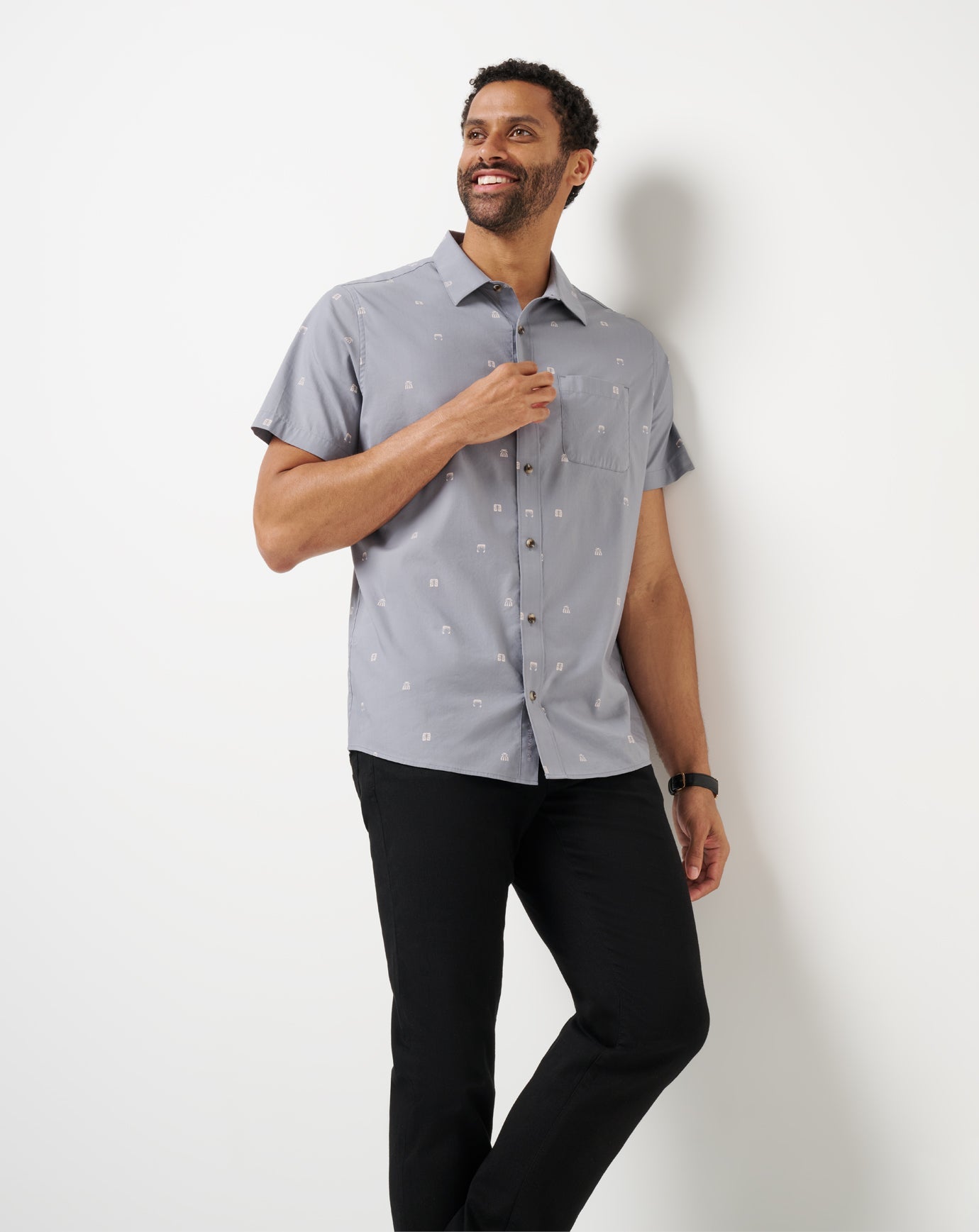 Men French Riviera Button-Up