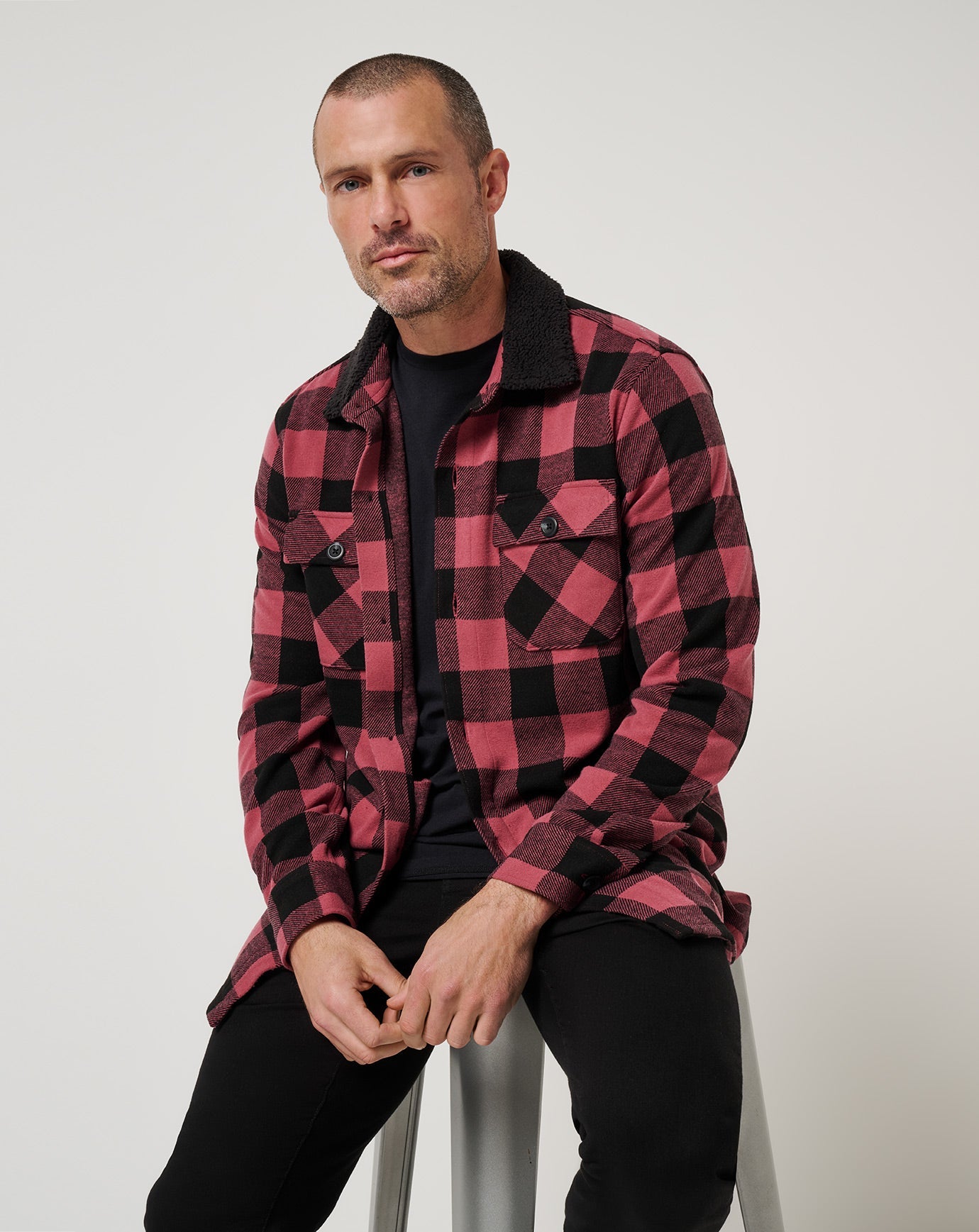 Men Winterize Shirt Jacket