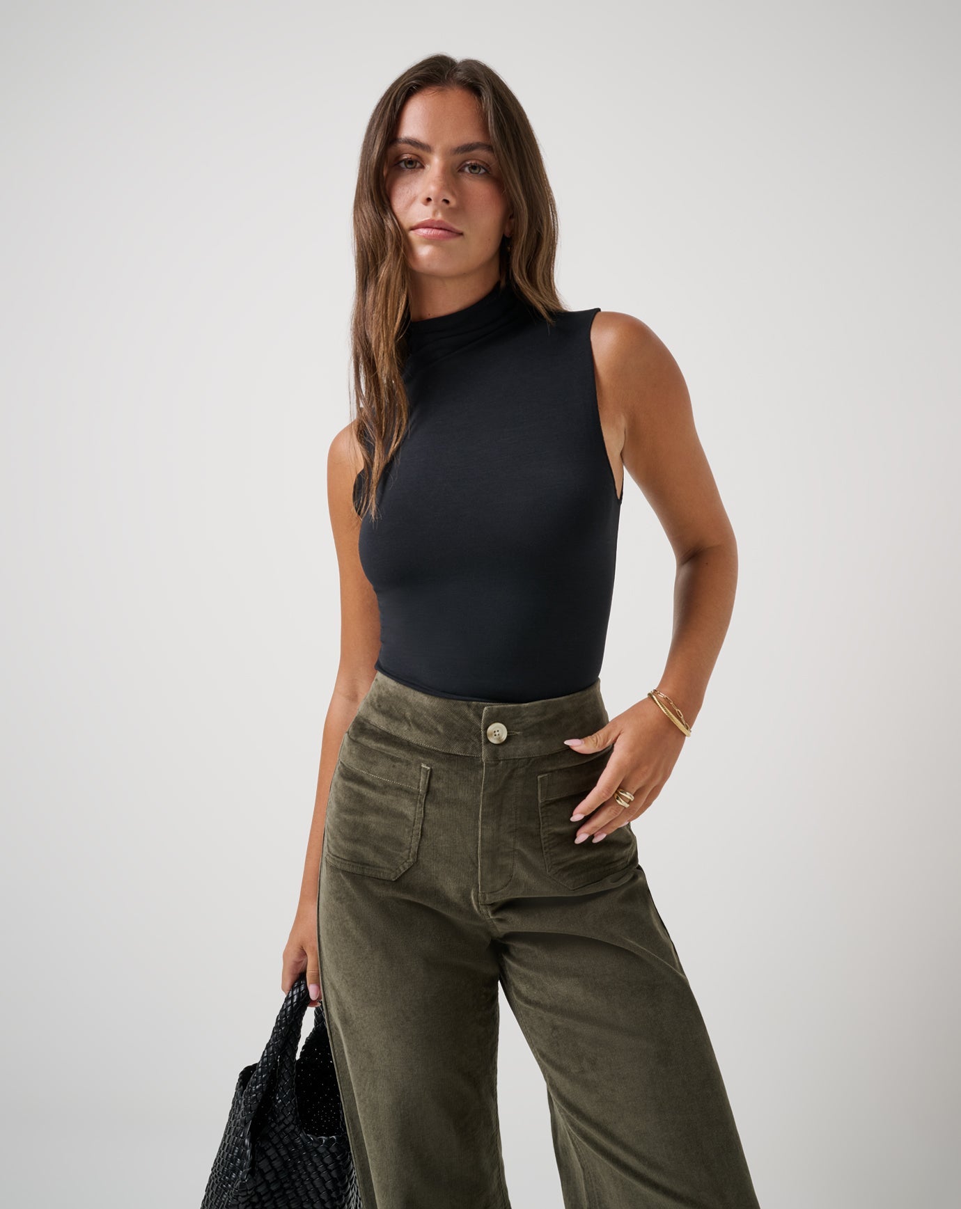 Women Captivate Mock Neck Top