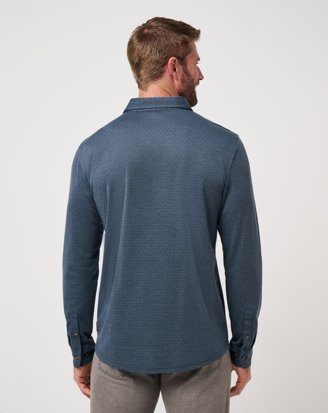 Men Handsome Town Long Sleeve Polo
