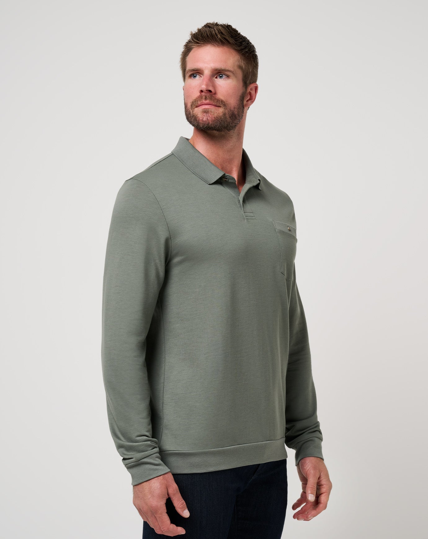 Men December First Long Sleeve Polo