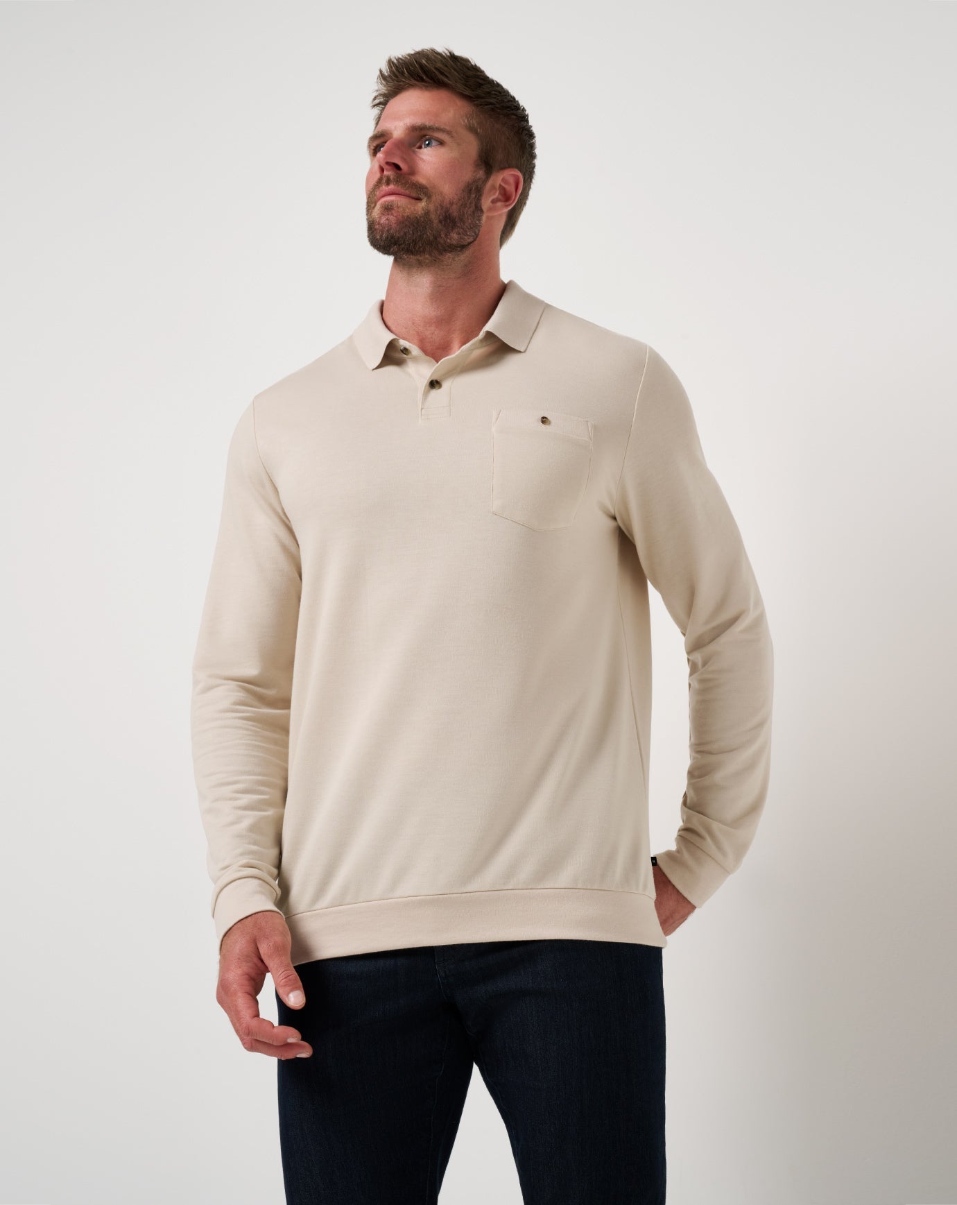 Men December First Long Sleeve Polo