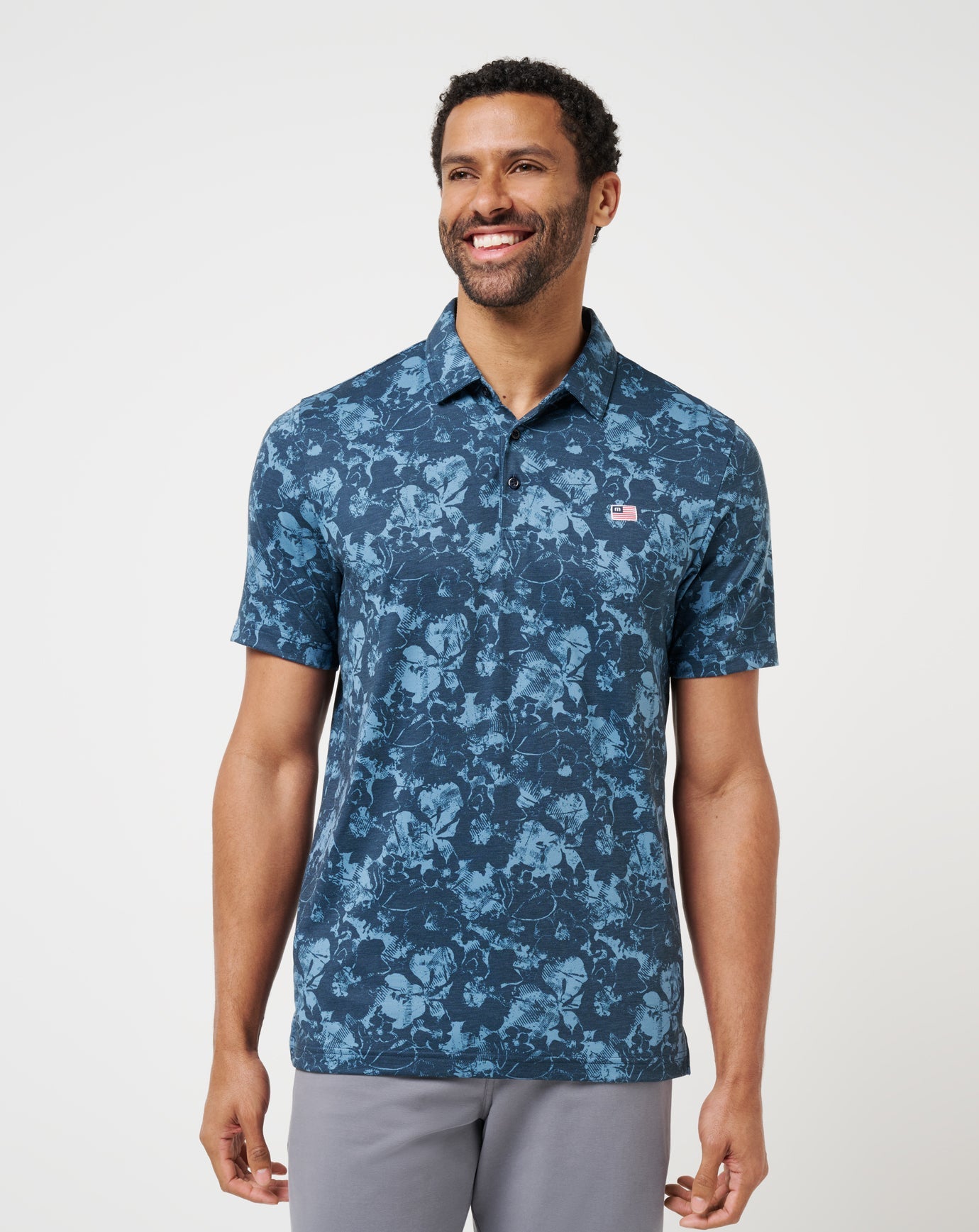 Men|Golf Featherweight Poolside Paradise Polo