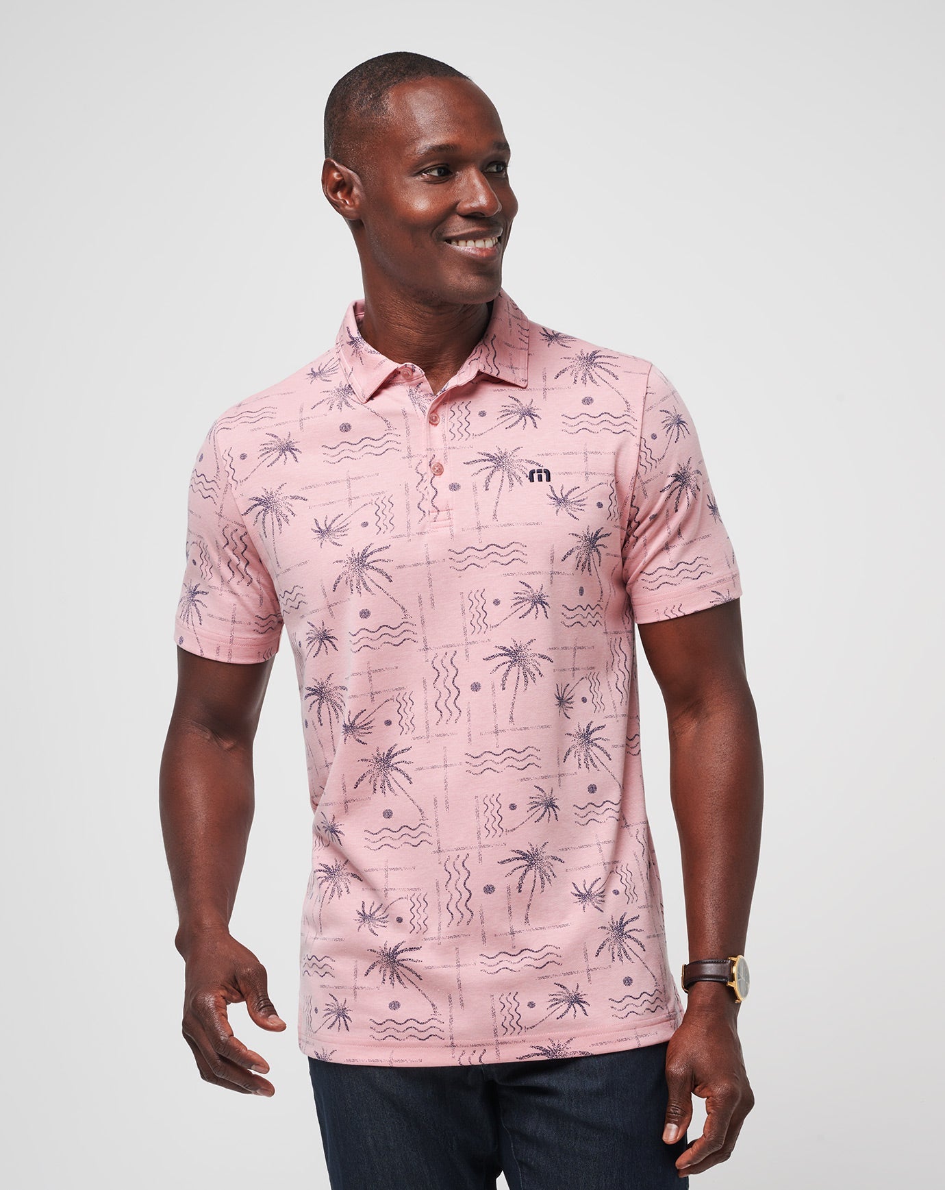 Men Coconut Palm Polo