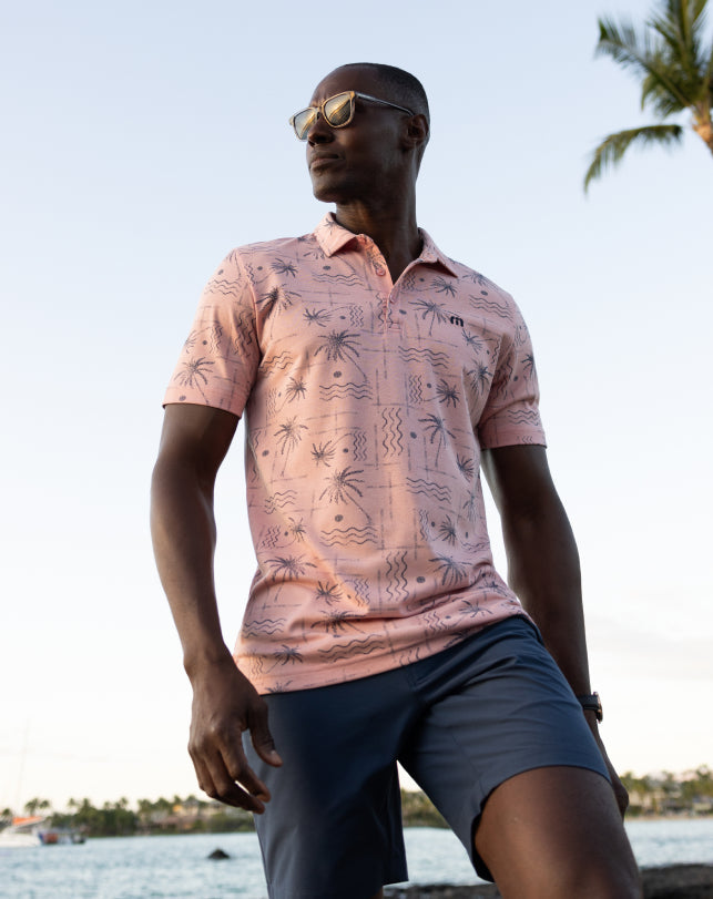 Men Coconut Palm Polo