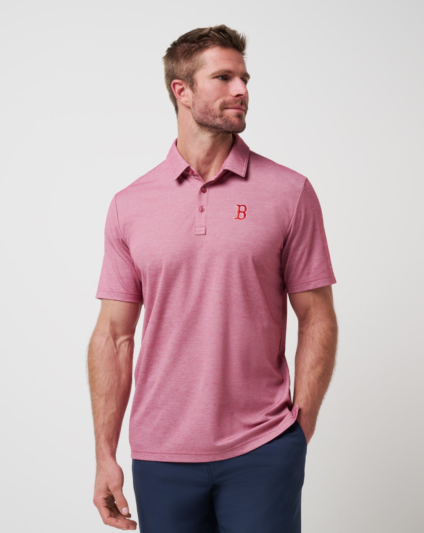 Men|Game Day|New Boston Red Sox Playoff Pitch Polo