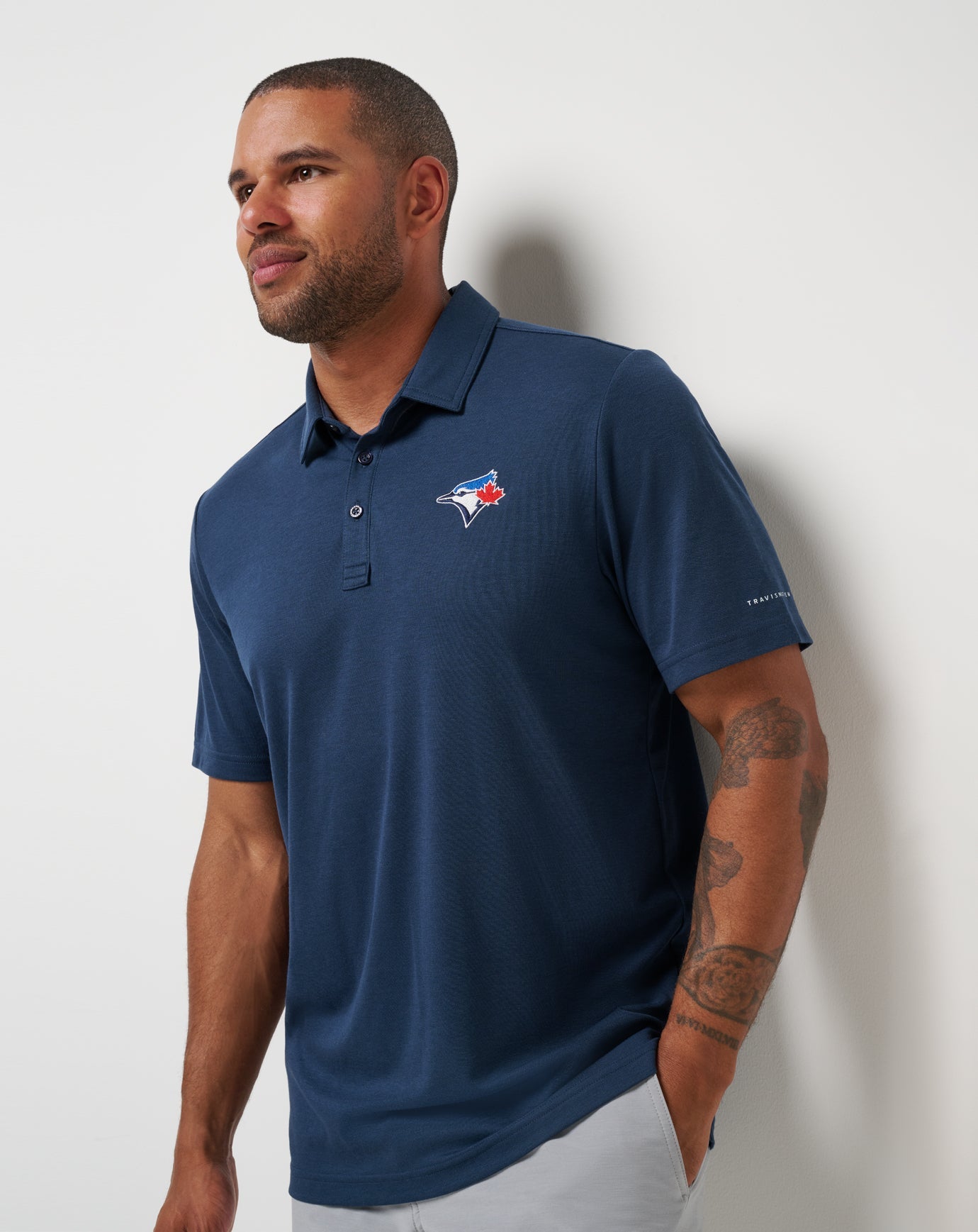 Men|Game Day|New Toronto Blue Jays Playoff Pitch Polo