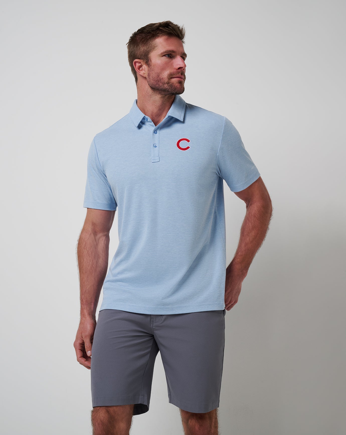 Men|Game Day|New Chicago Cubs Playoff Pitch Polo