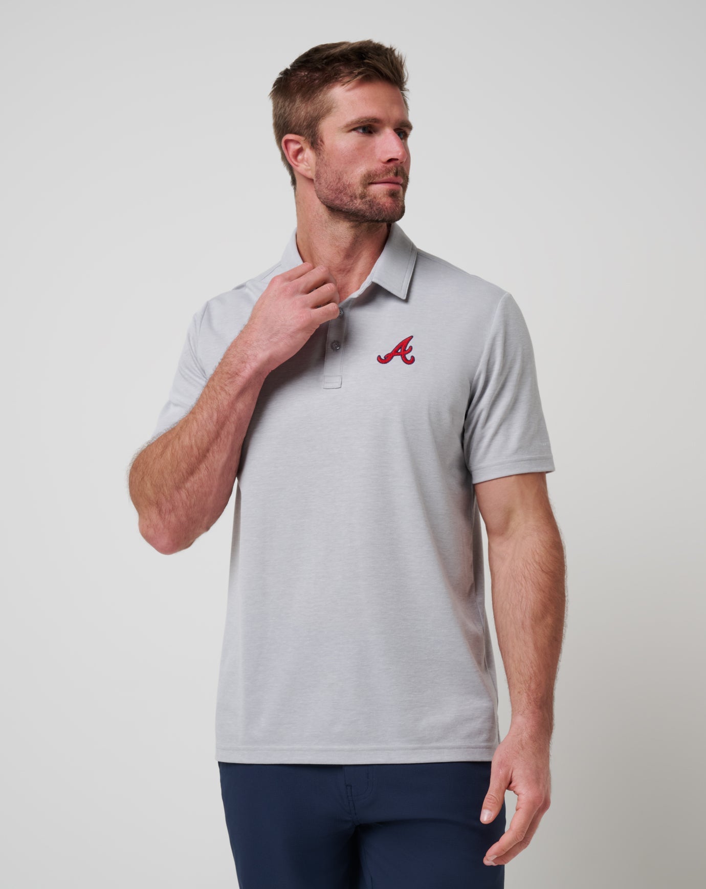 Men|New Atlanta Braves Playoff Pitch Polo