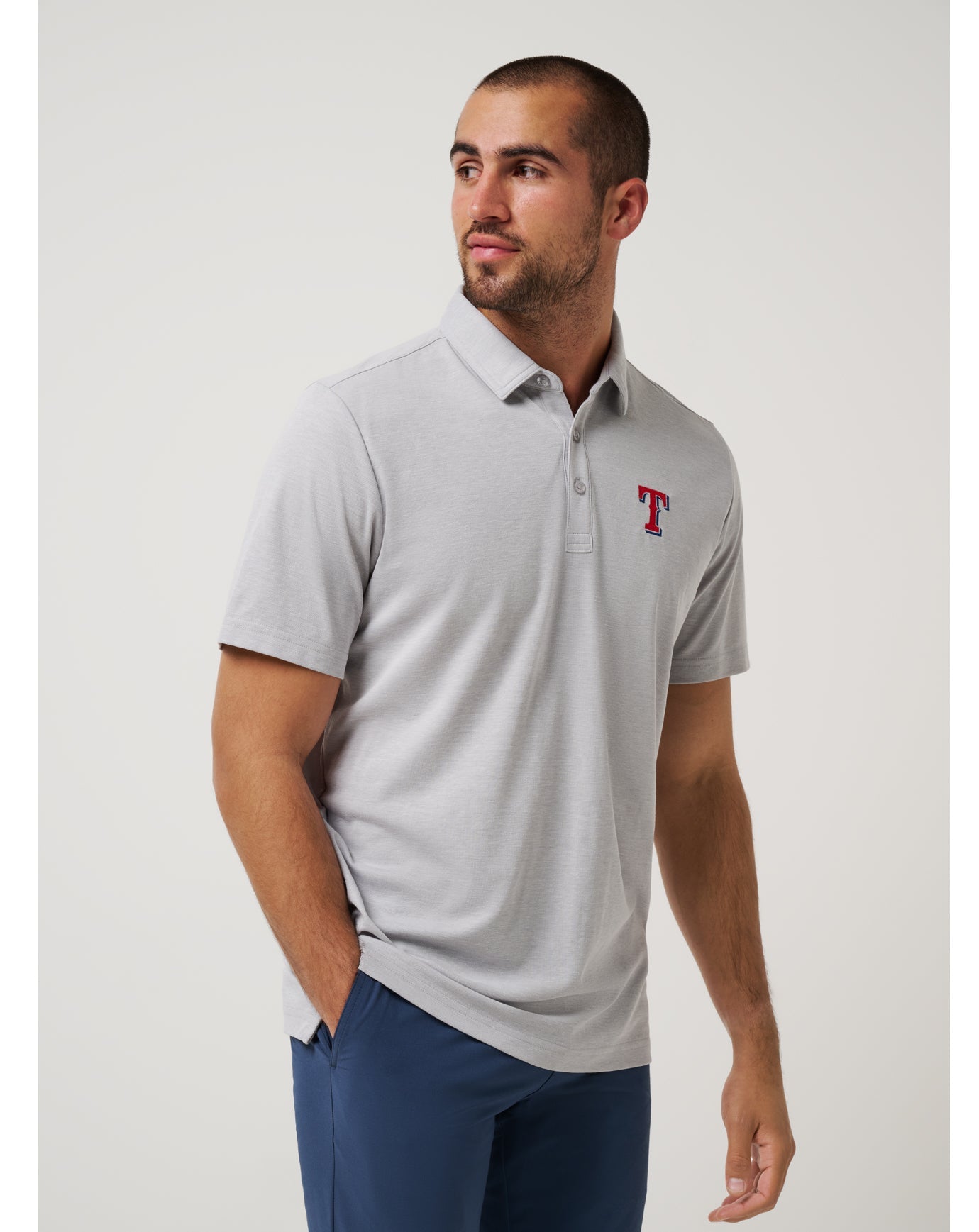 Men|New Texas Rangers Playoff Pitch Polo