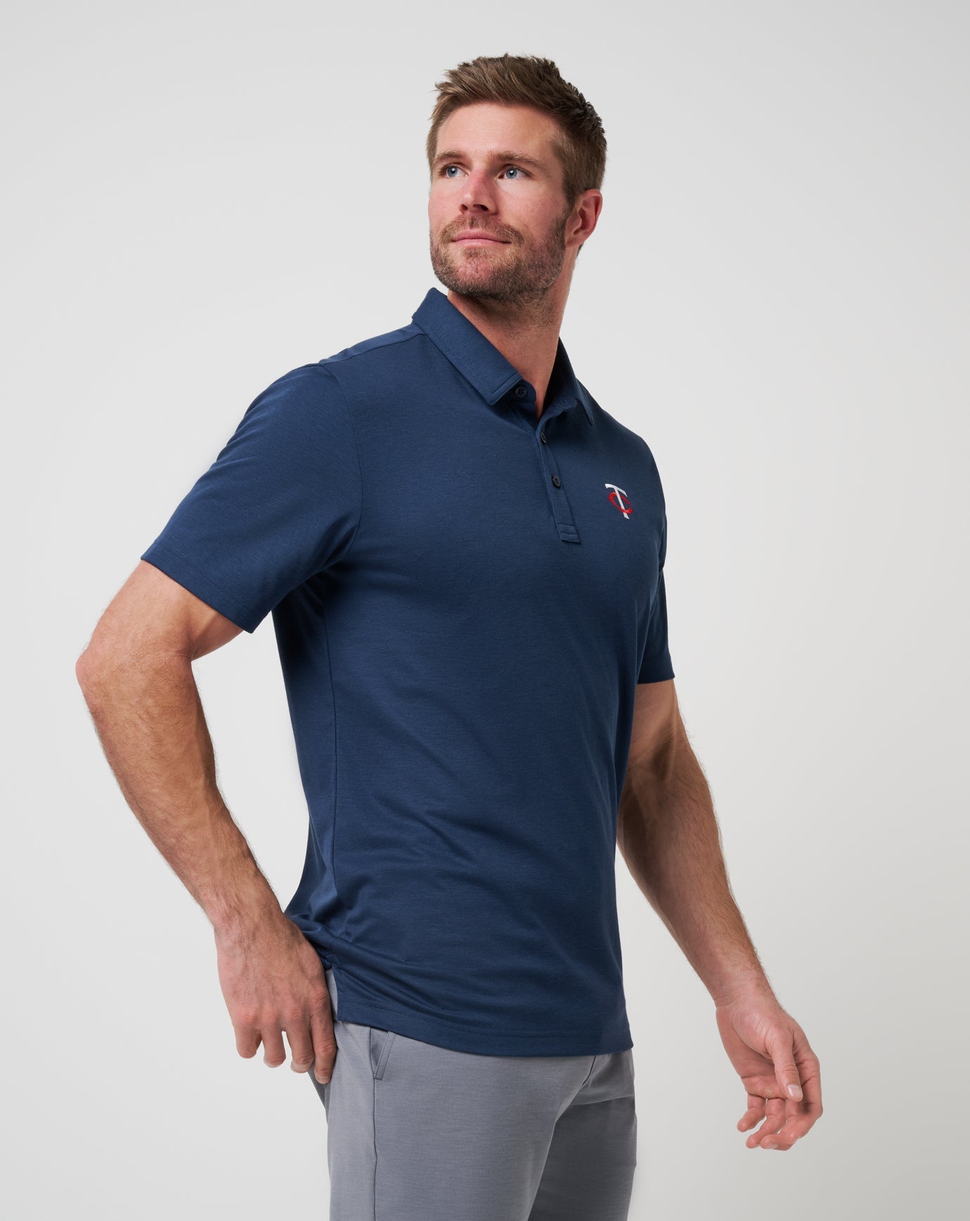 Men|New Minnesota Twins Playoff Pitch Polo