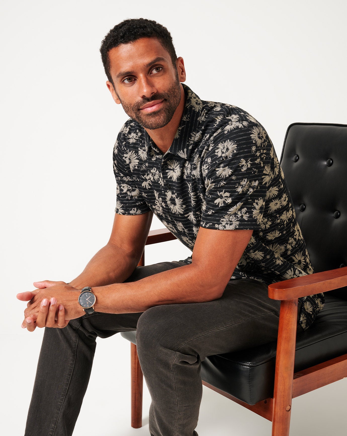 Men|Golf Shaded Grove Polo