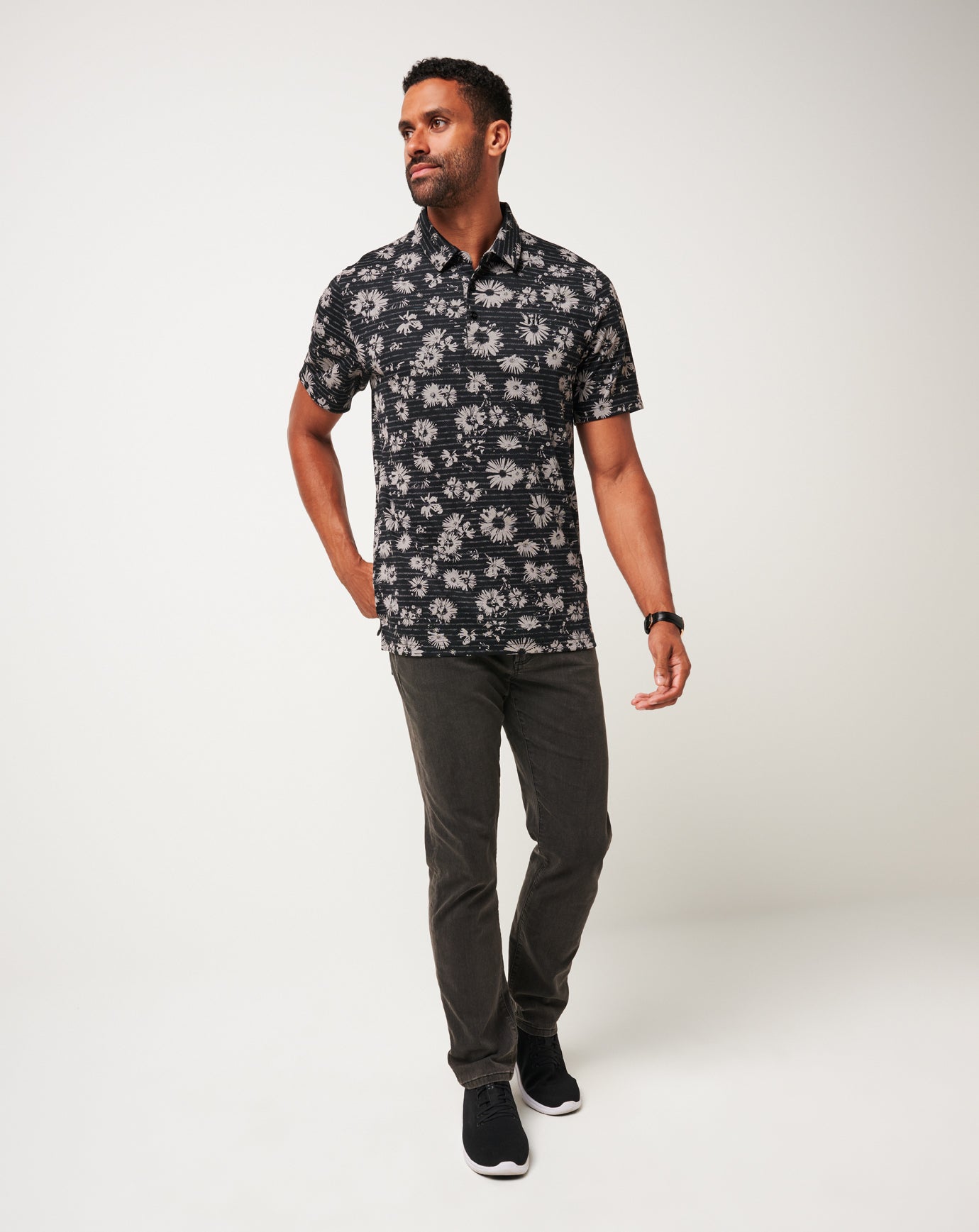 Men|Golf Shaded Grove Polo