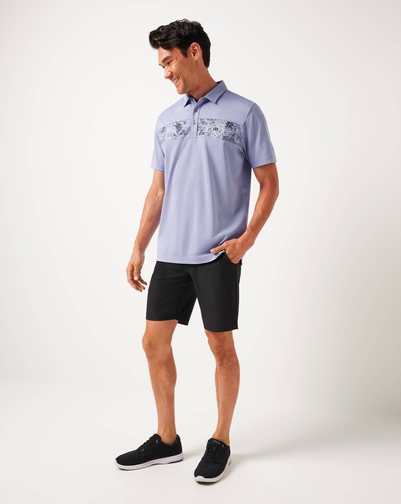 Men|Golf Good Good Chest Stripe Polo
