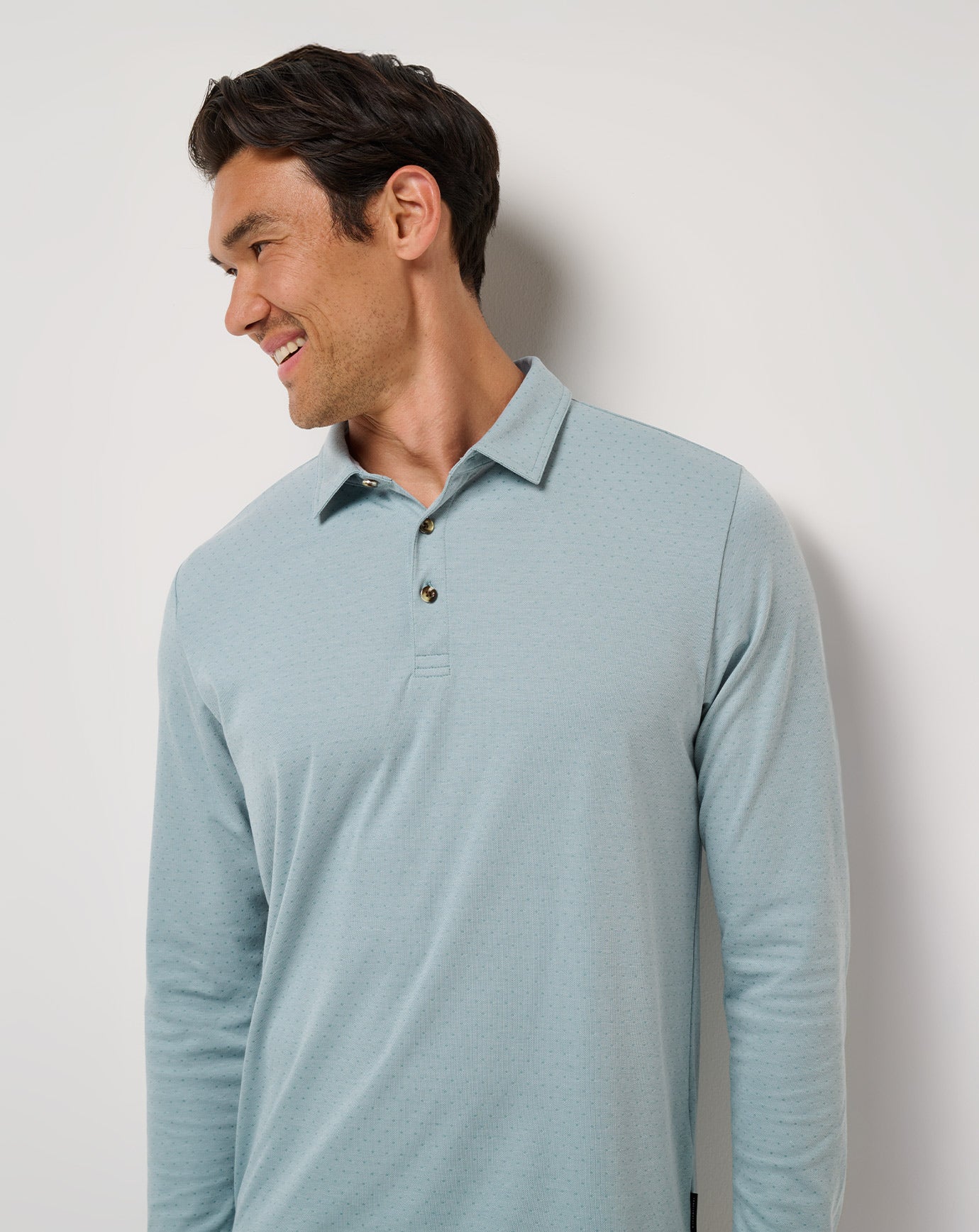 Men Handsome Town Long Sleeve Polo