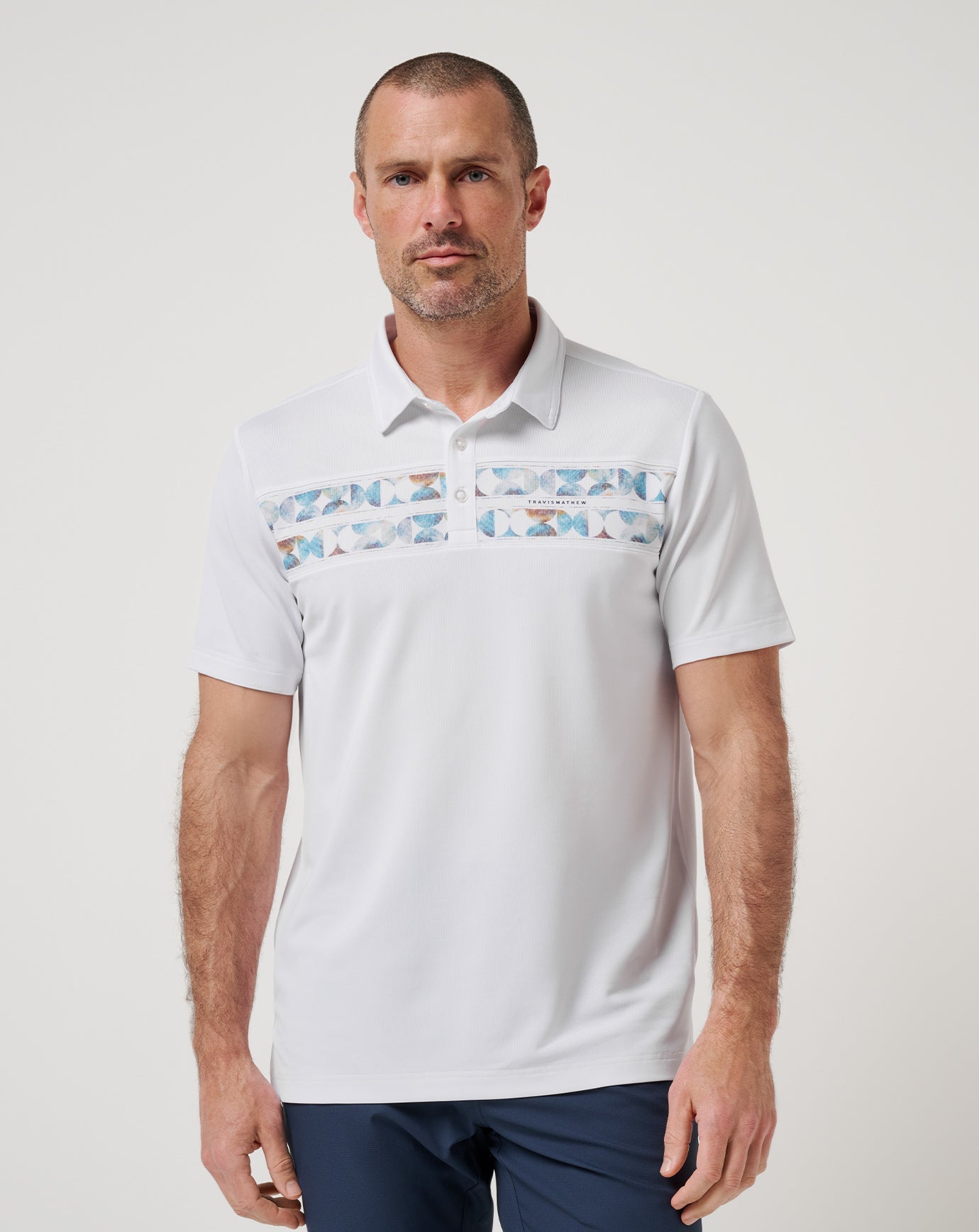 Men|Golf Good Good Chest Stripe Polo