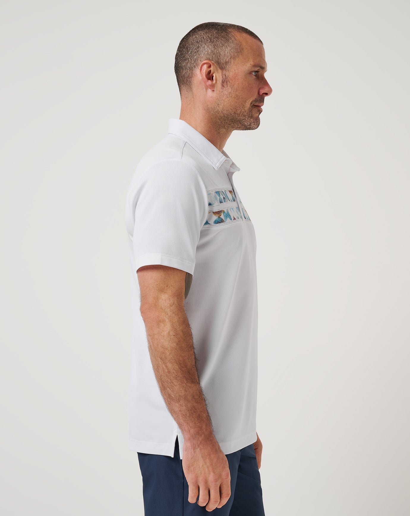 Men|Golf Good Good Chest Stripe Polo