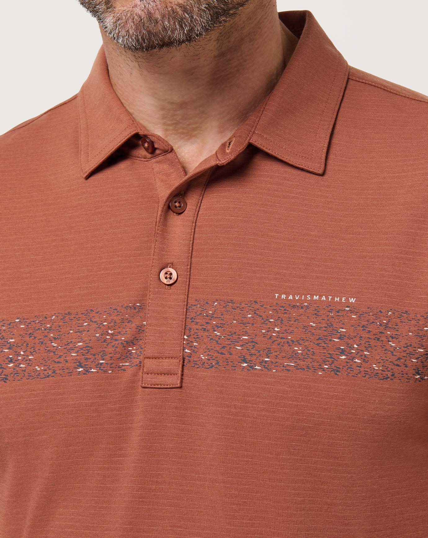 Men The Heater Chest Stripe Polo