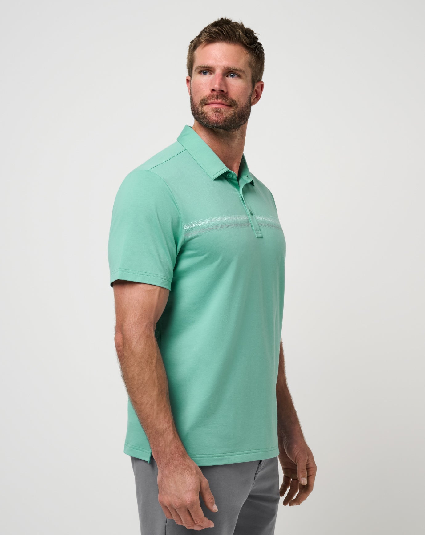 Men|Golf Featherweight Chest Stripe Polo
