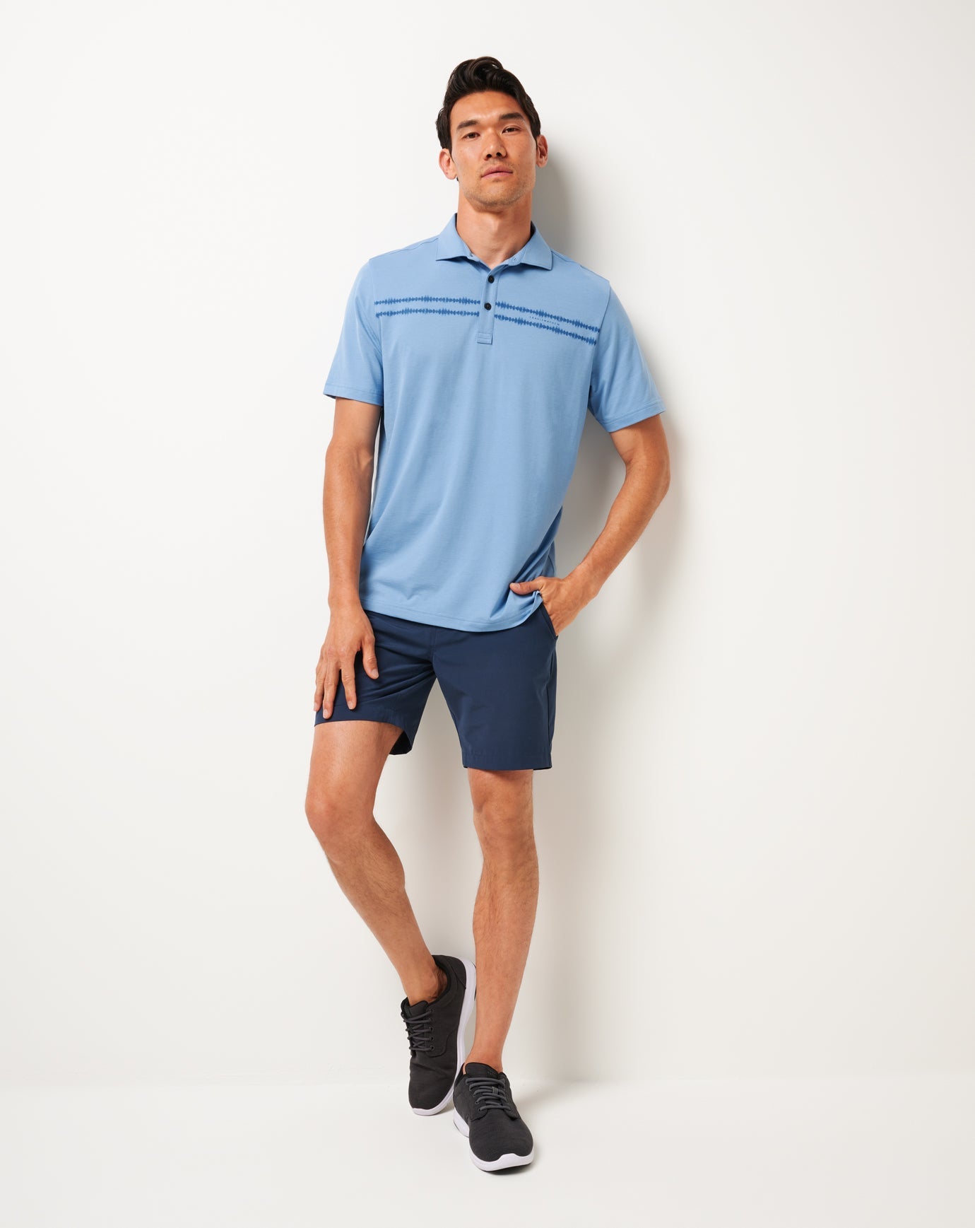 Men Sunbeam Chest Stripe Polo