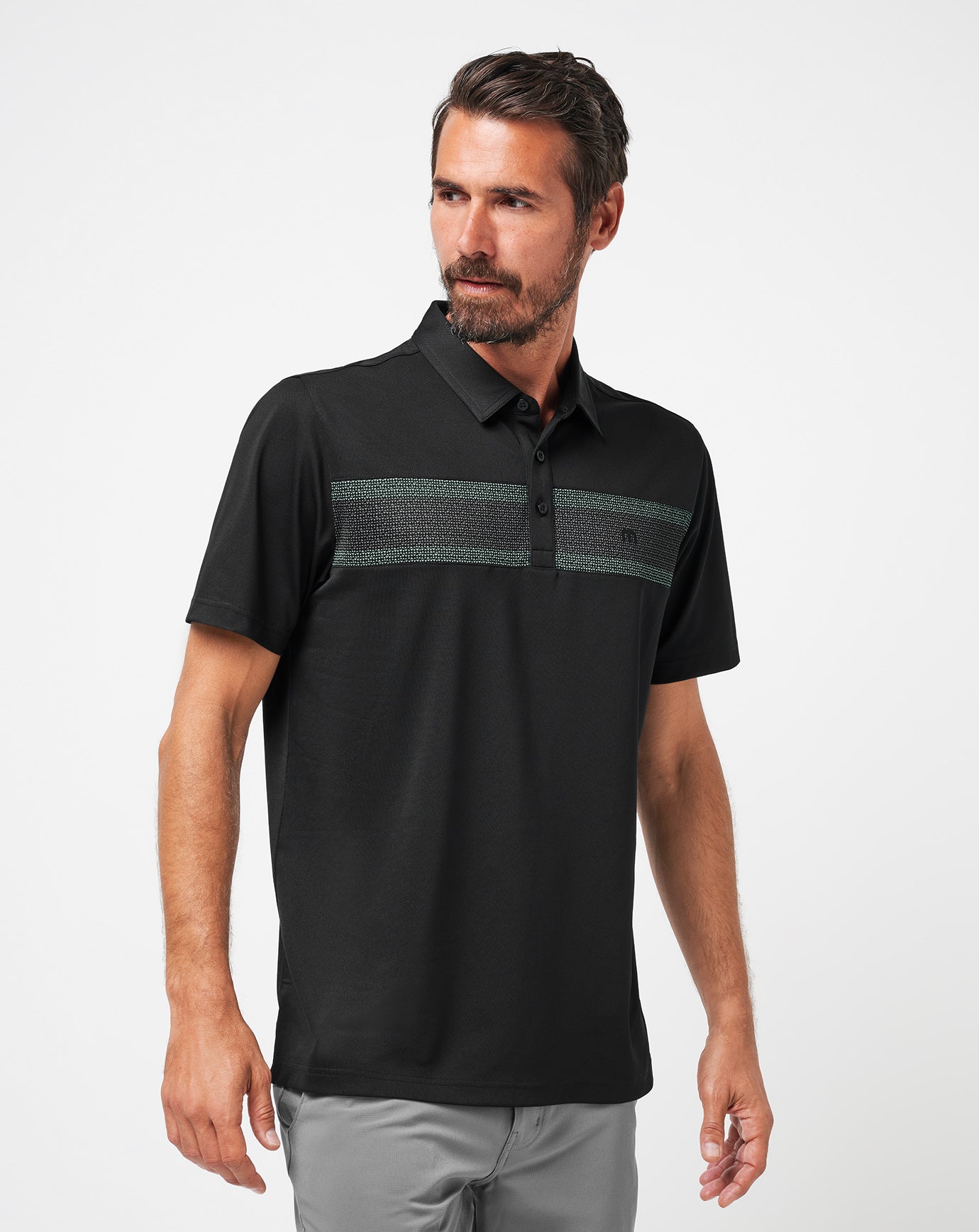Men|Golf Good Good Chest Stripe Polo