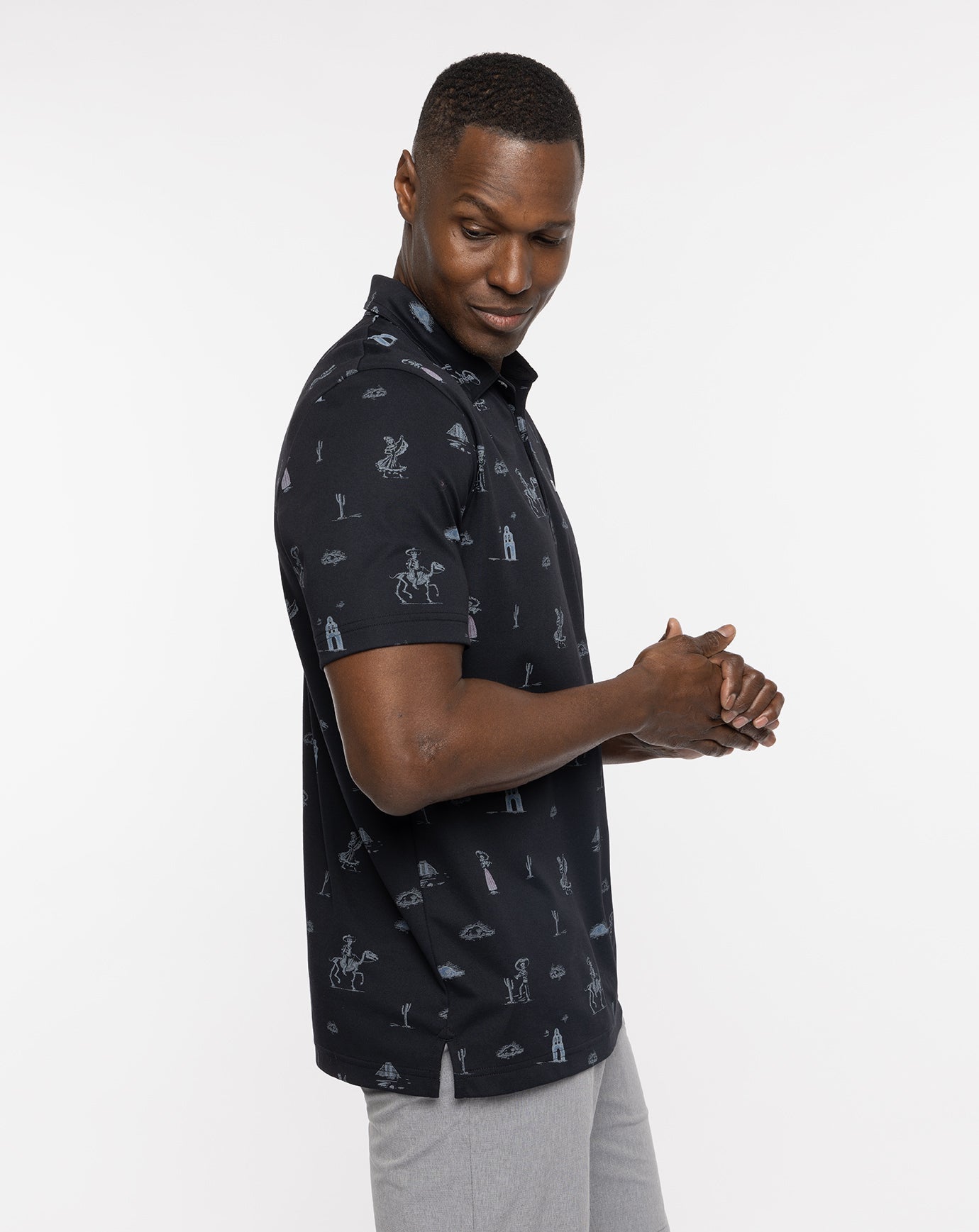 Men Acai Palm Polo
