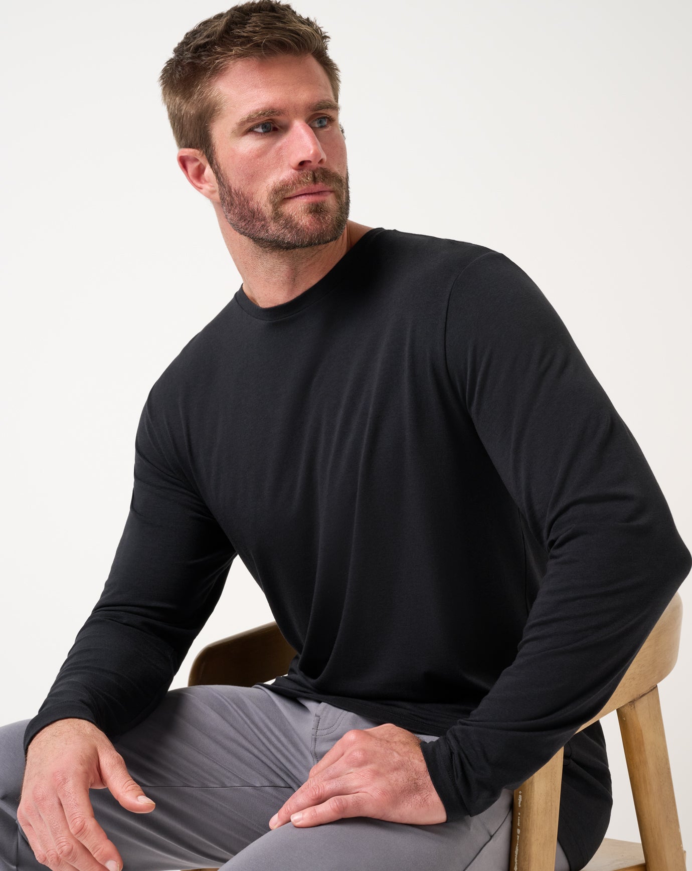 Men Cloud Crew Long Sleeve Tee