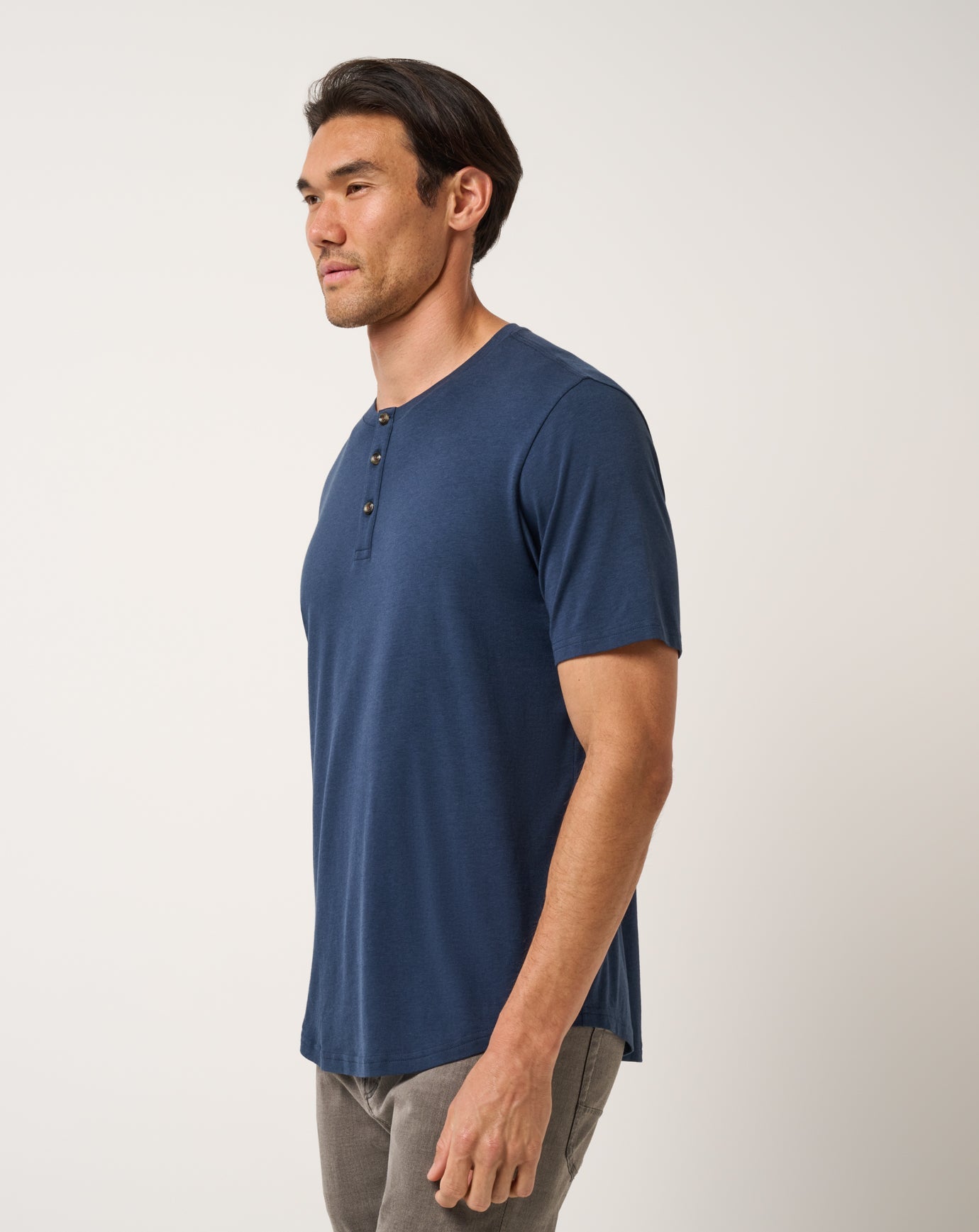 Men Cloud Henley Tee