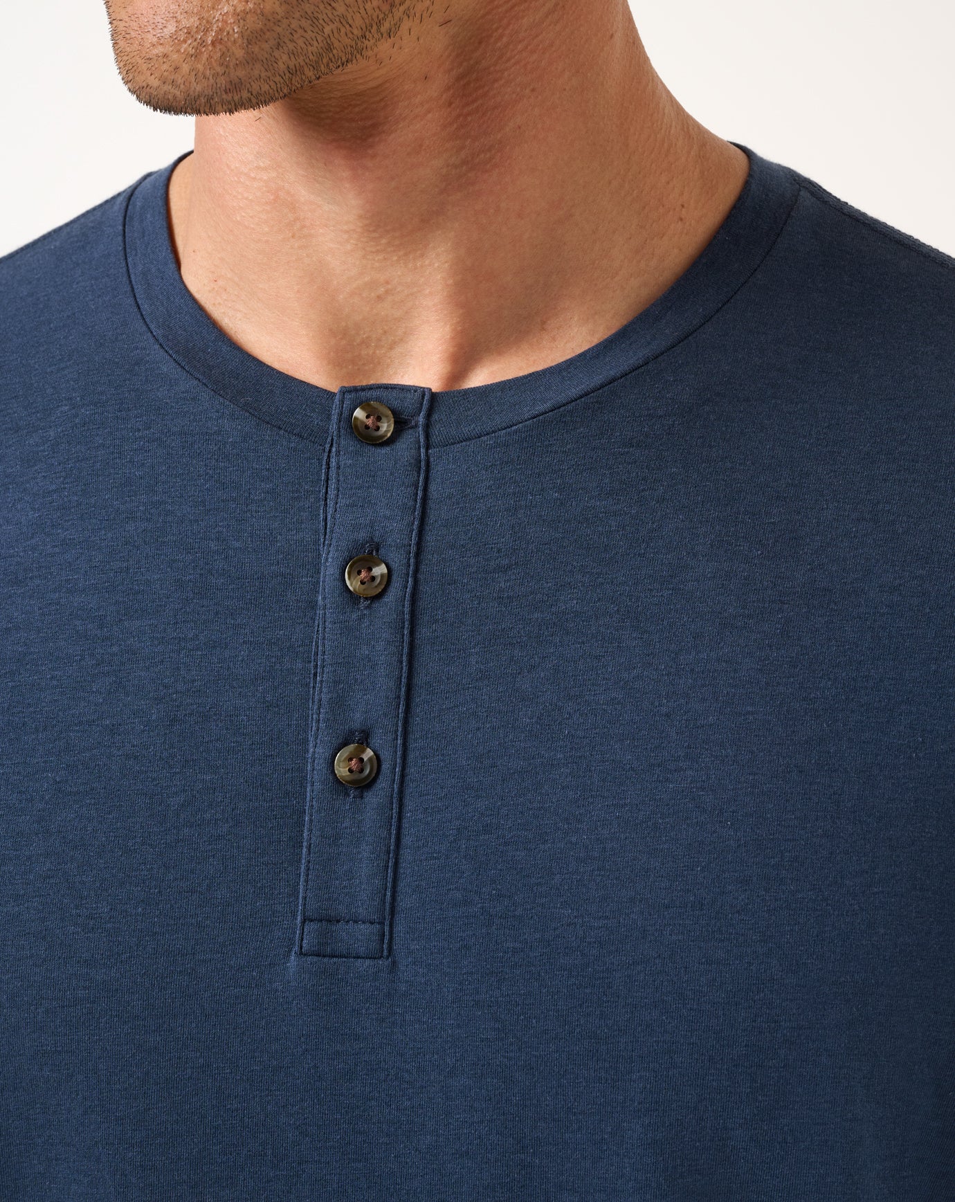 Men Cloud Henley Tee