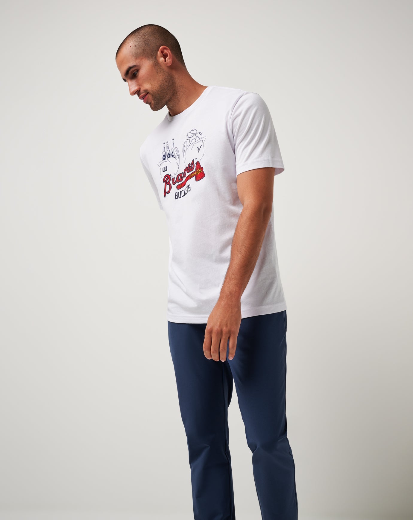 Men|New Atlanta Braves Strike One Tee