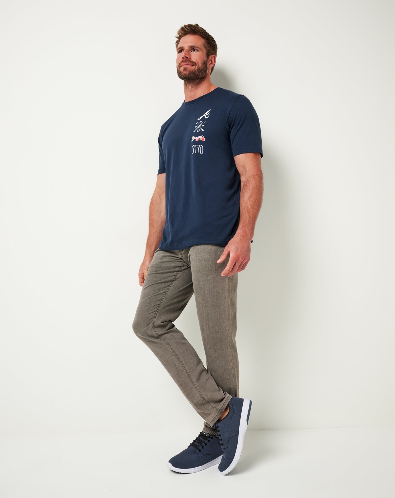 Men|New Atlanta Braves Sunset Slam Tee