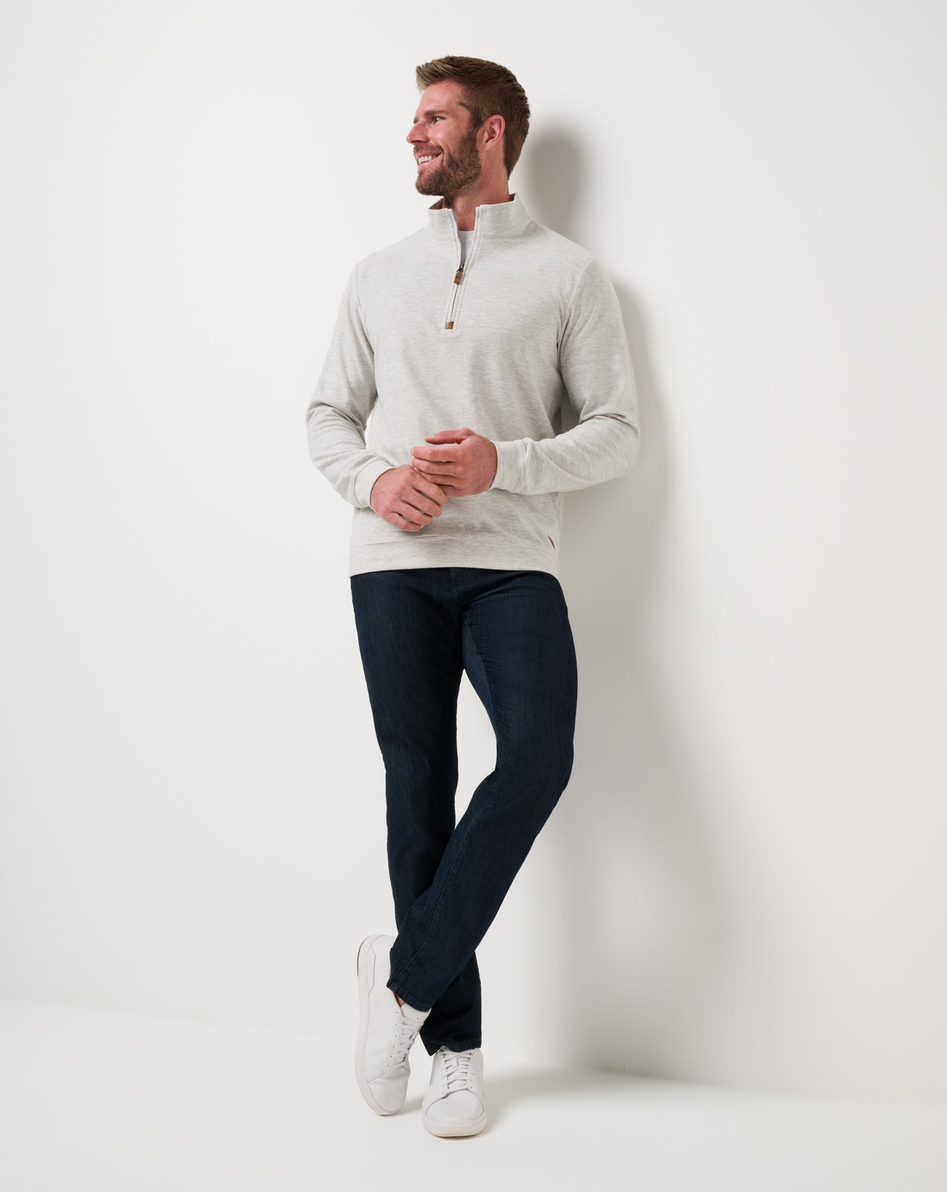 Men Cloud Sweater Quarter Zip