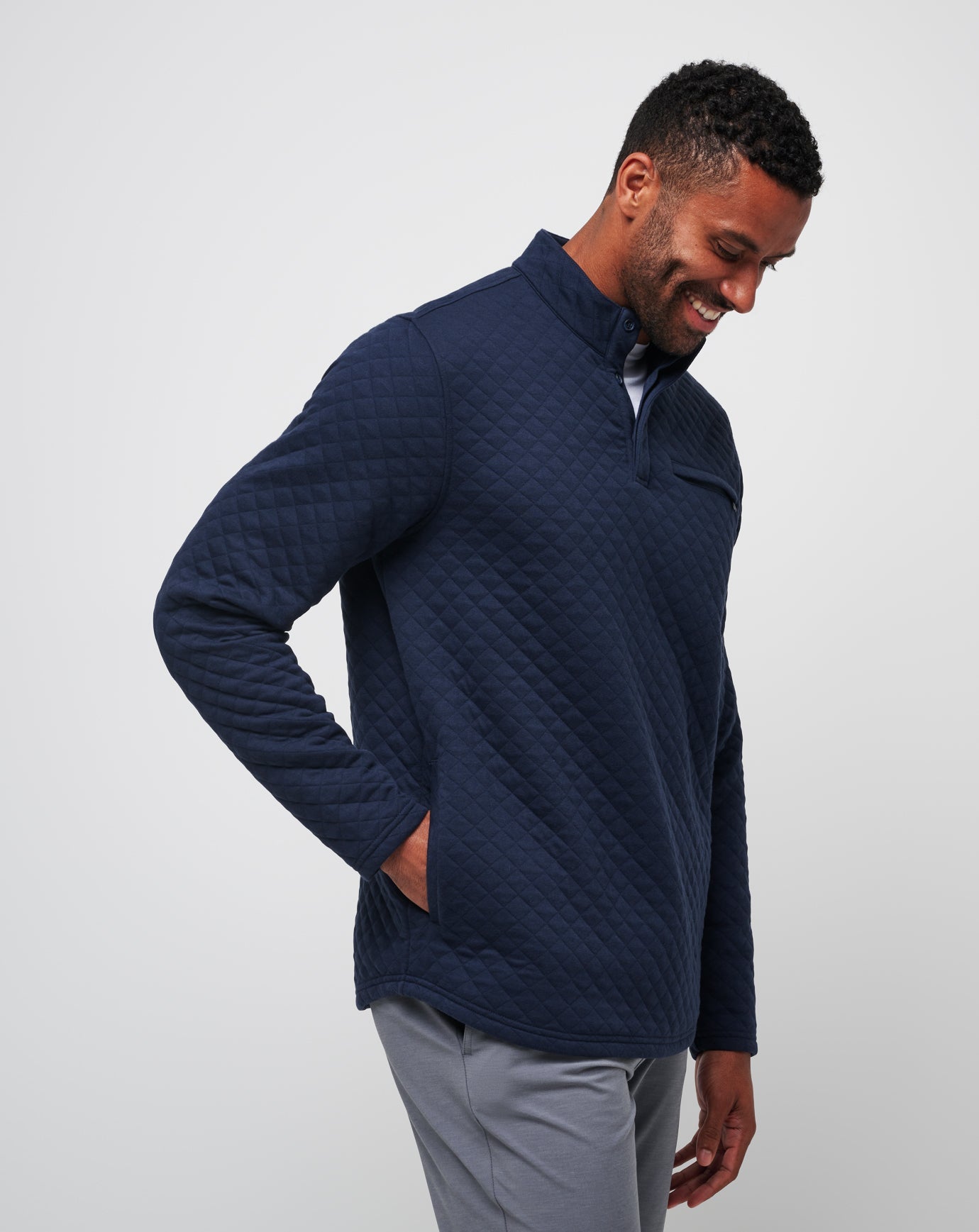 Men Transatlantic Quarter Zip