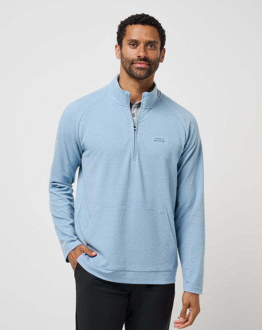 Men|Golf Performance Waffle Quarter Zip