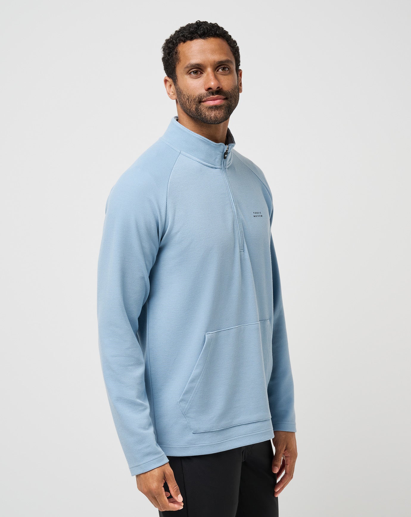 Men|Golf Performance Waffle Quarter Zip