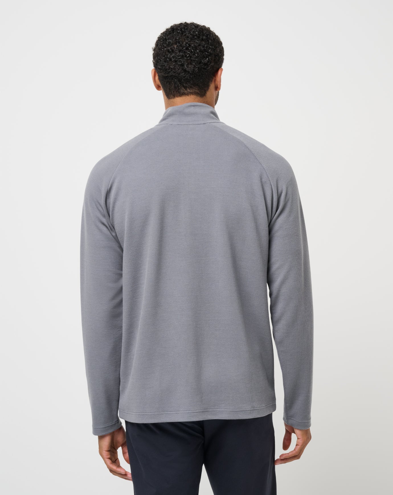 Men|Golf Performance Waffle Quarter Zip