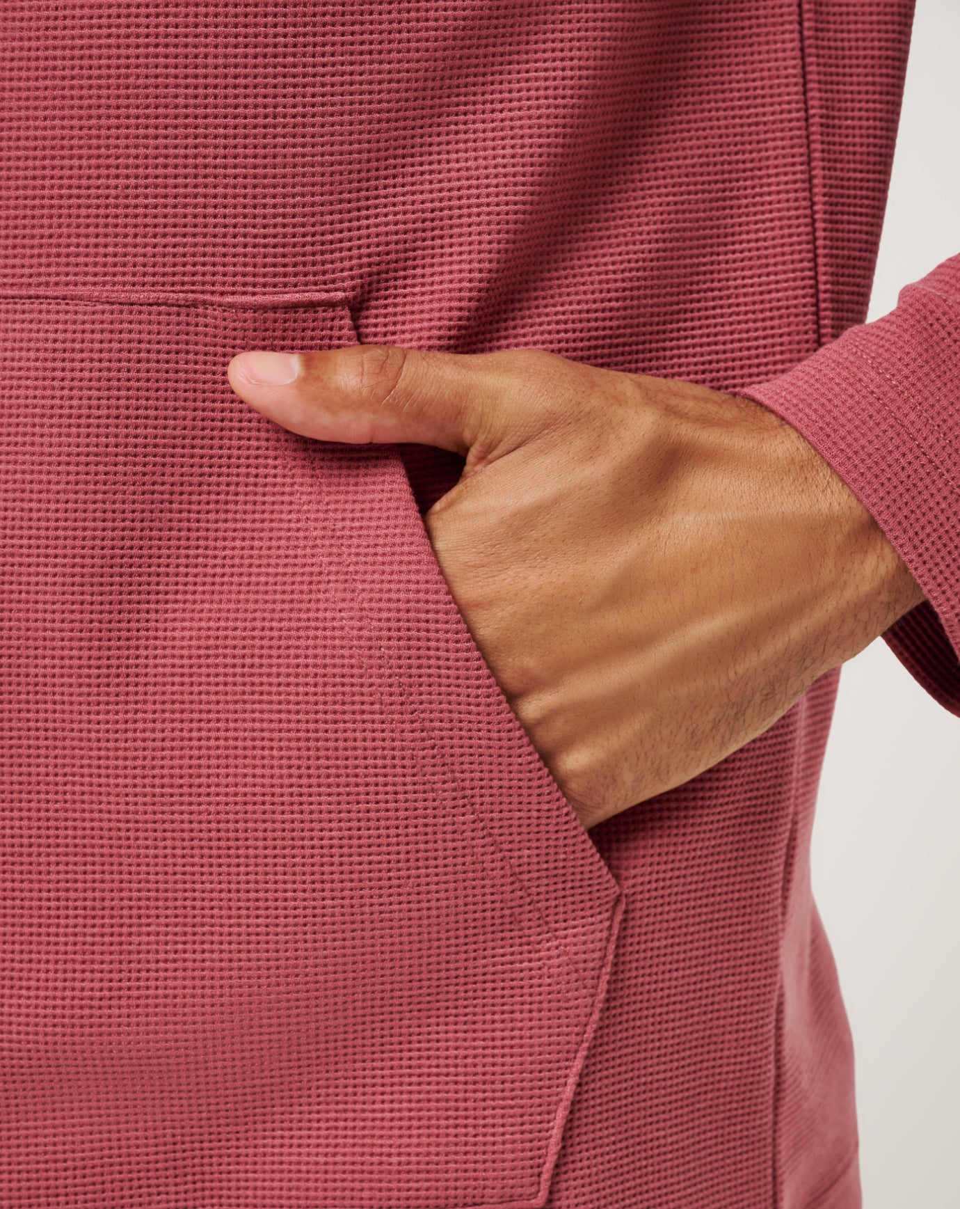 Men|Golf Performance Waffle Quarter Zip