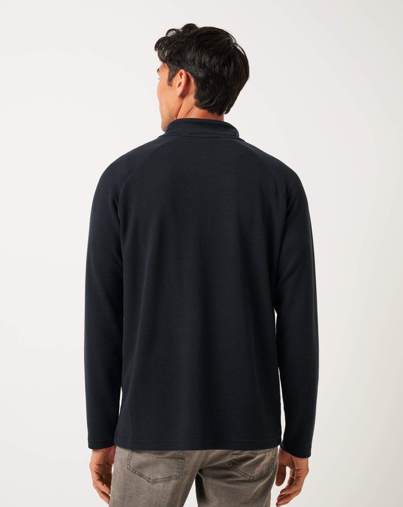 Men|Golf Performance Waffle Quarter Zip