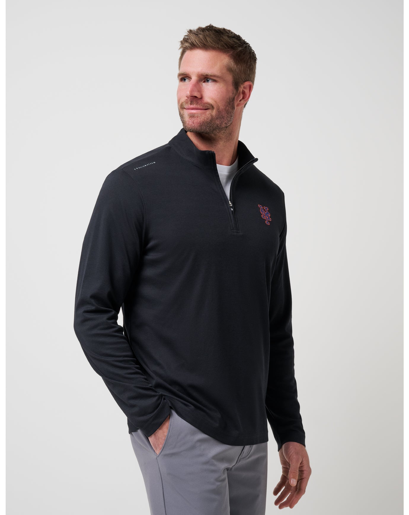 Men|New New York Mets Time To Tailgate Quarter Zip