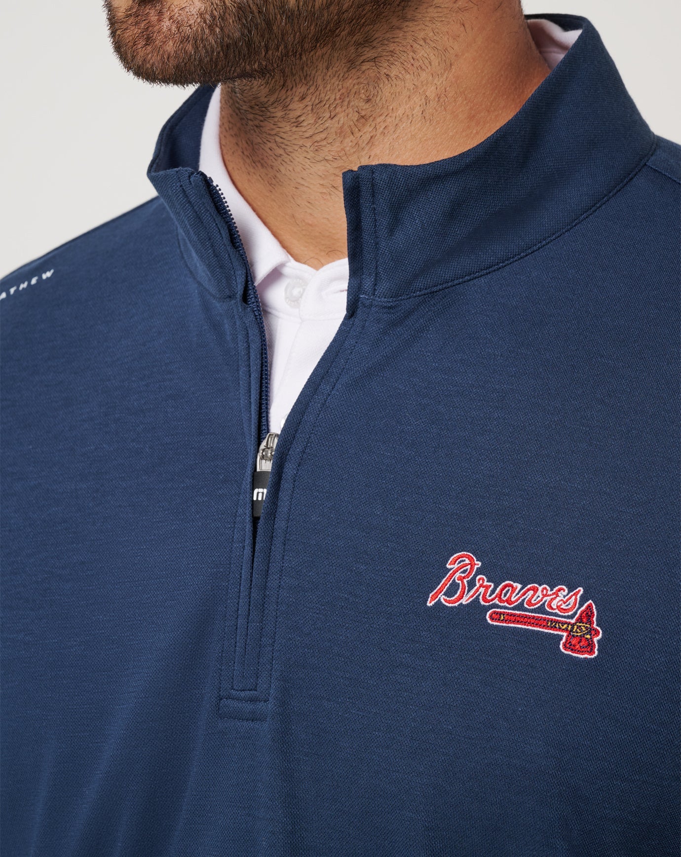 Men|New Atlanta Braves Time To Tailgate Quarter Zip