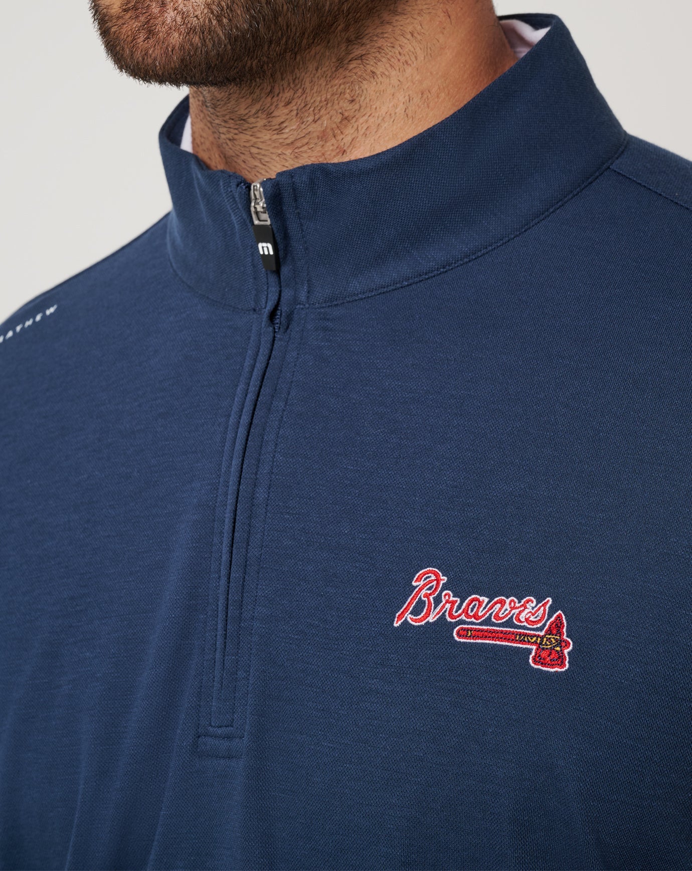 Men|New Atlanta Braves Time To Tailgate Quarter Zip