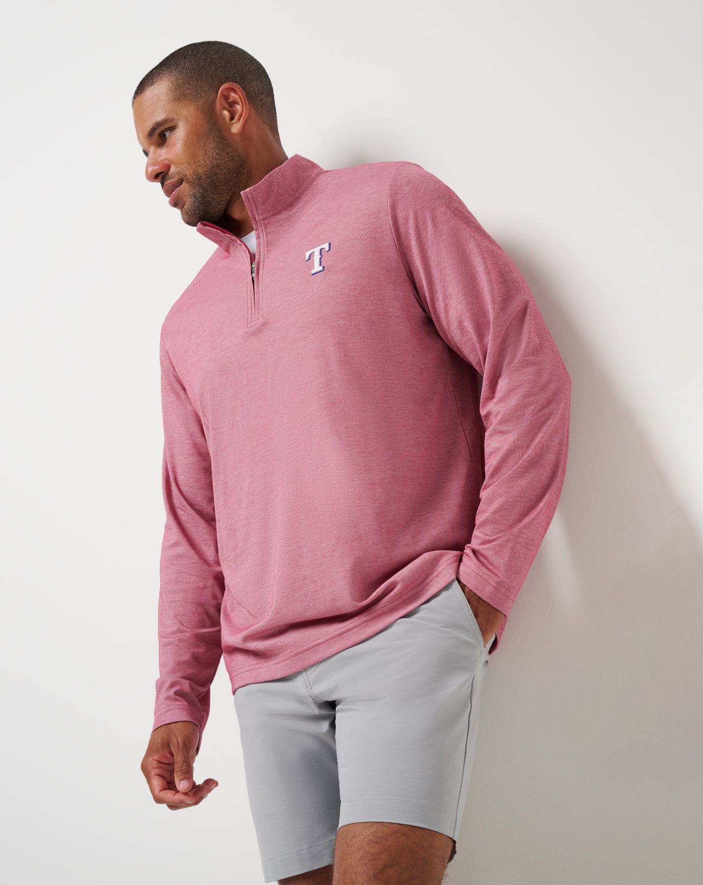 Men|New Texas Rangers Time To Tailgate Quarter Zip