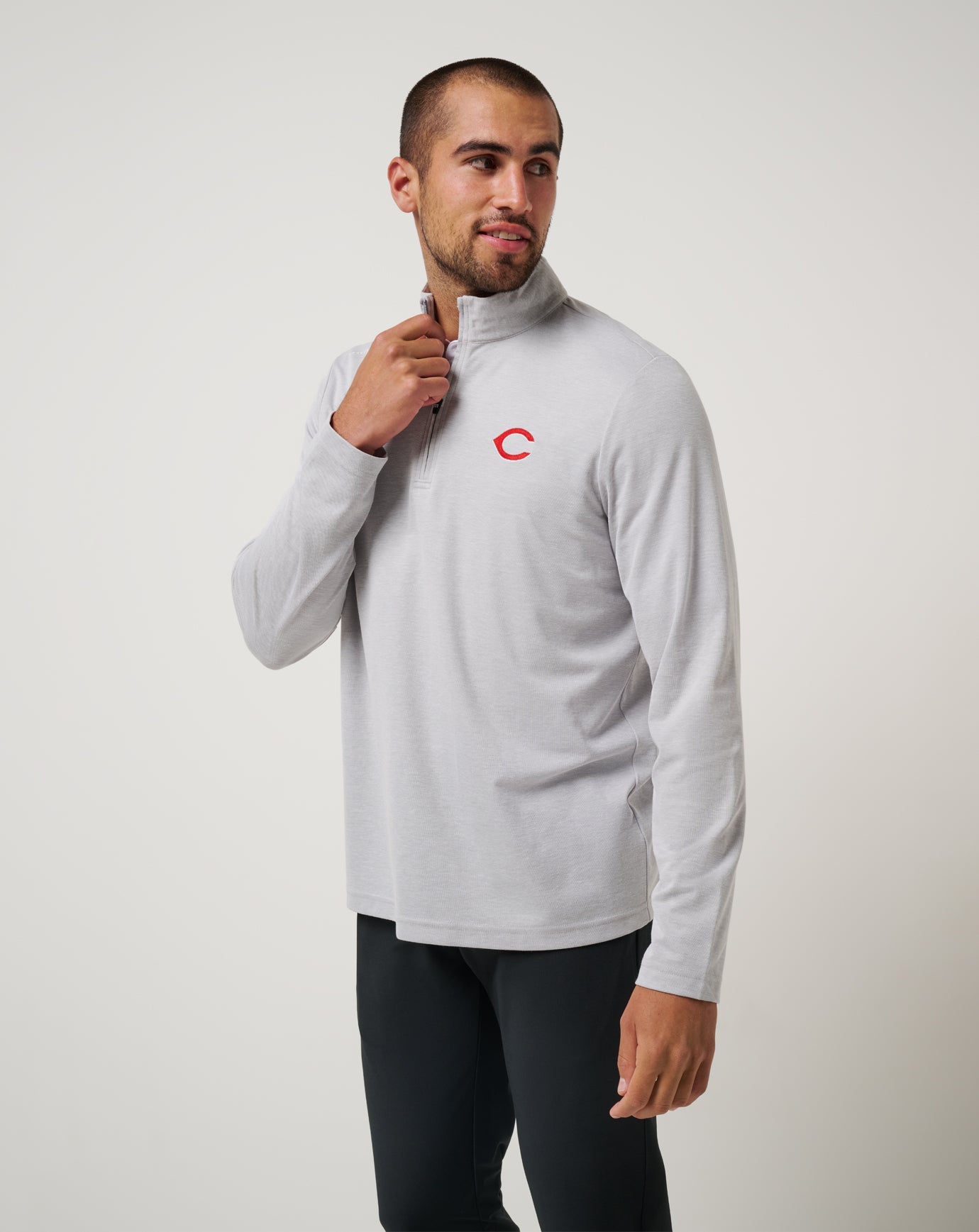 Men|New Cincinatti Reds Time To Tailgate Quarter Zip
