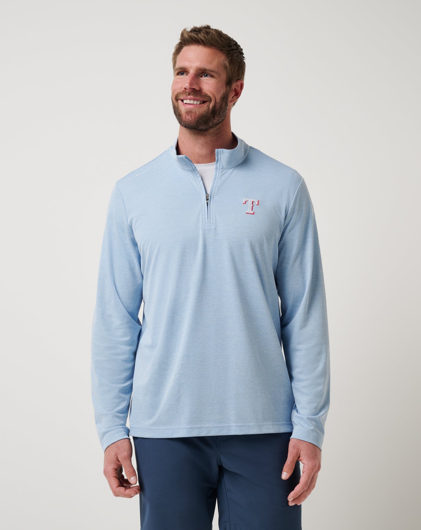 Men|New Texas Rangers Time To Tailgate Quarter Zip