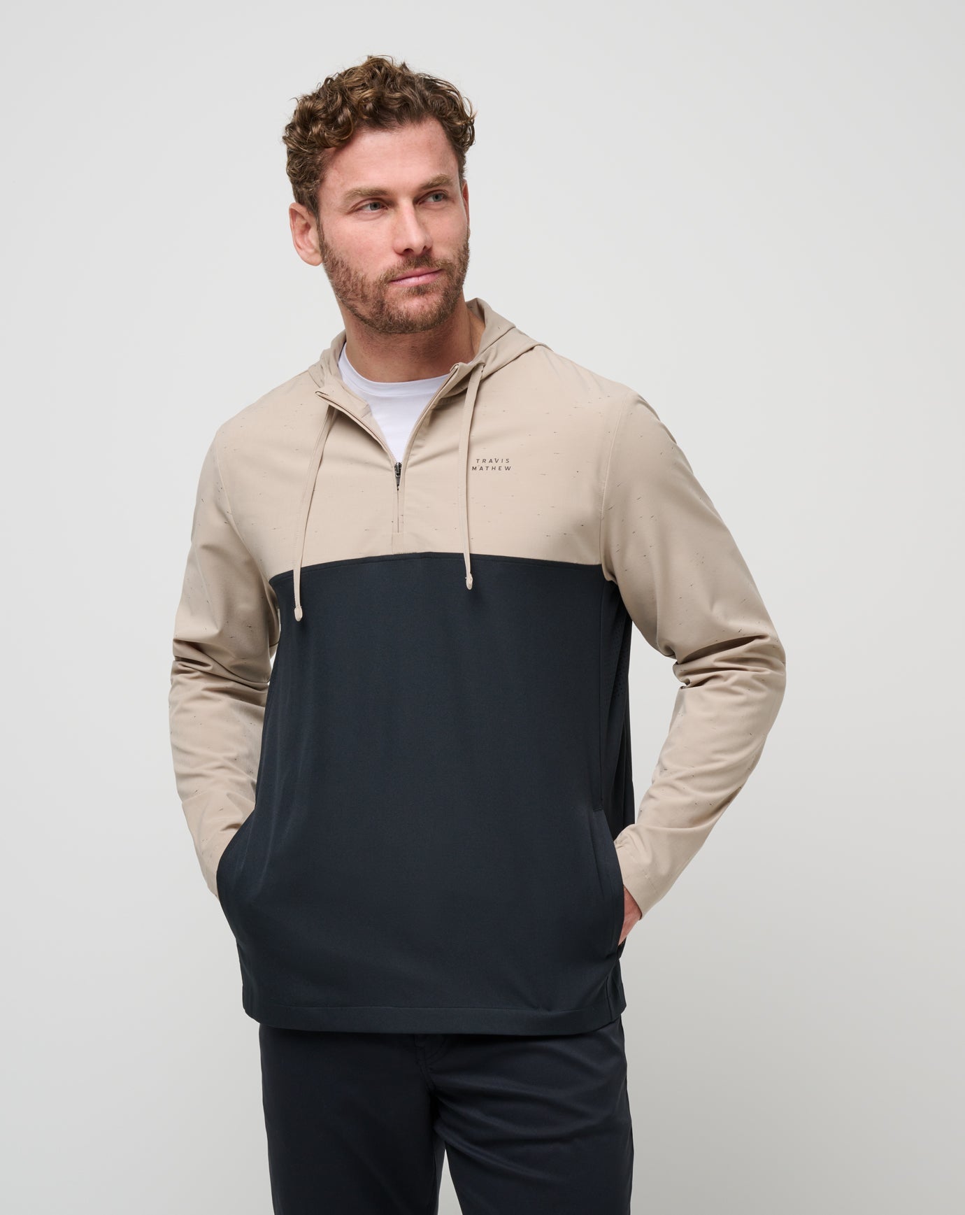 Men Rocky Shore Quarter Zip Hoodie