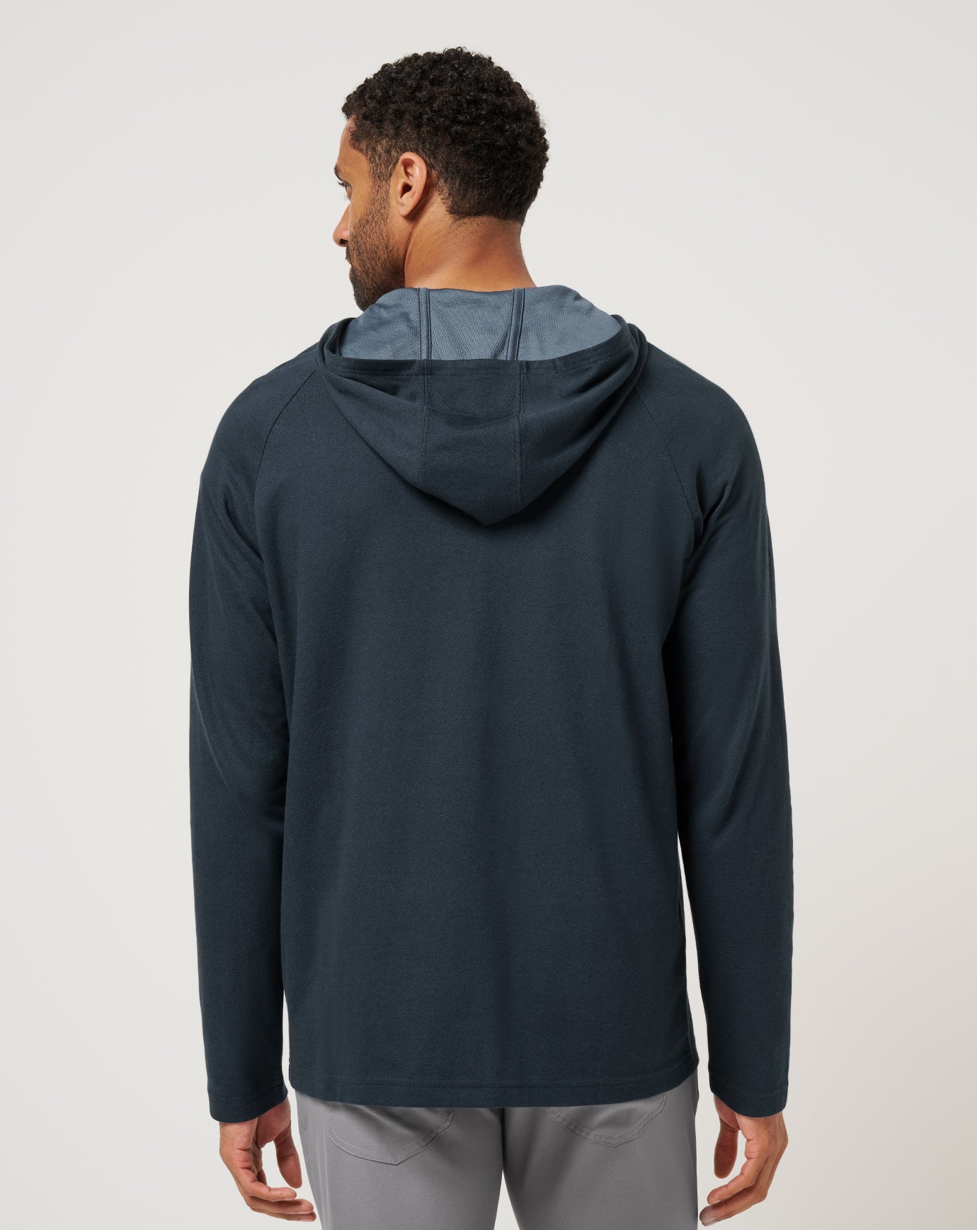 Men Country Hopping Hooded Quarter Zip