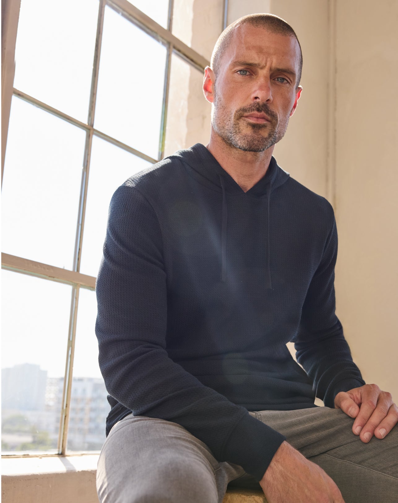 Men Cloud Waffle Hoodie