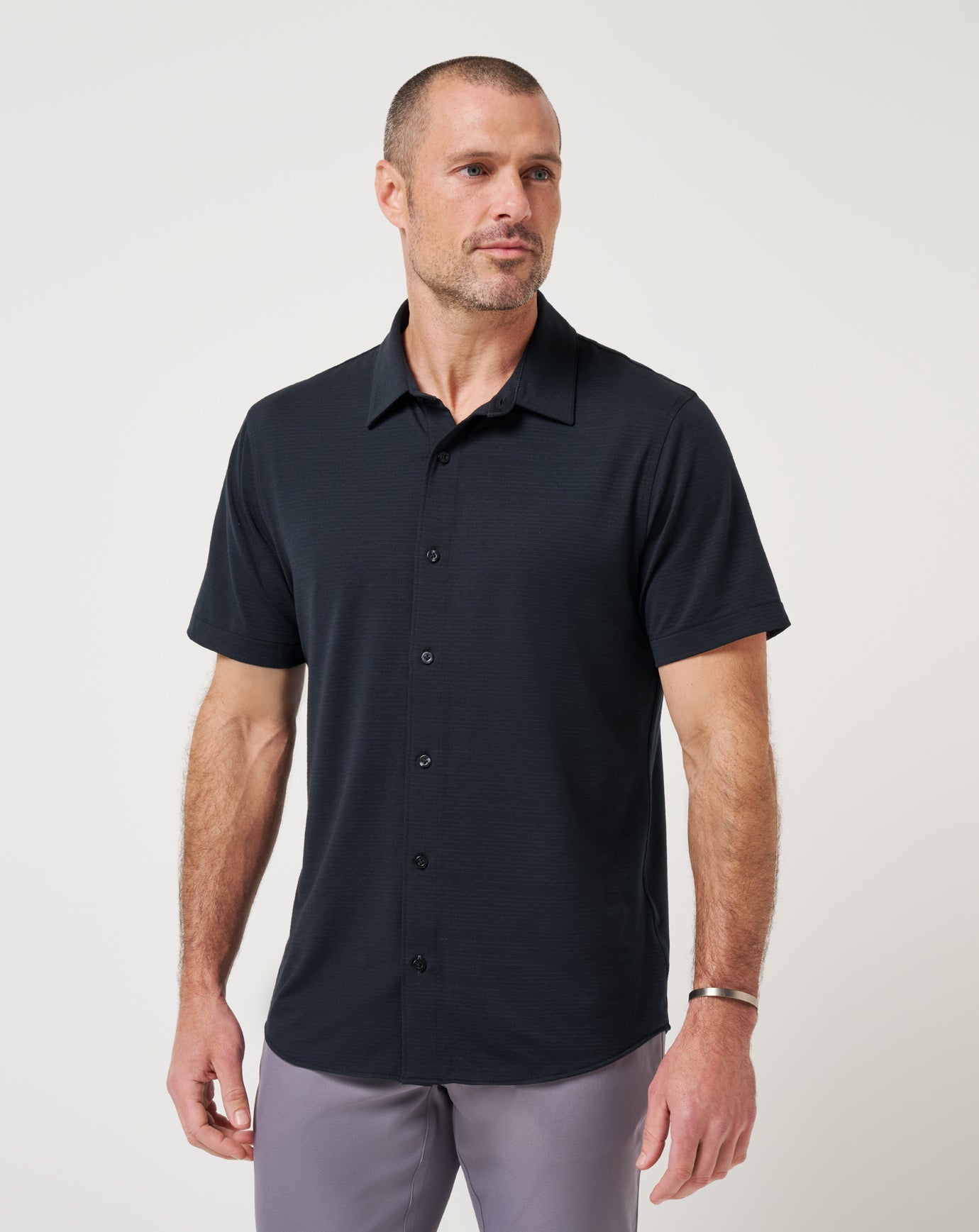 Men The Heater Button-Up