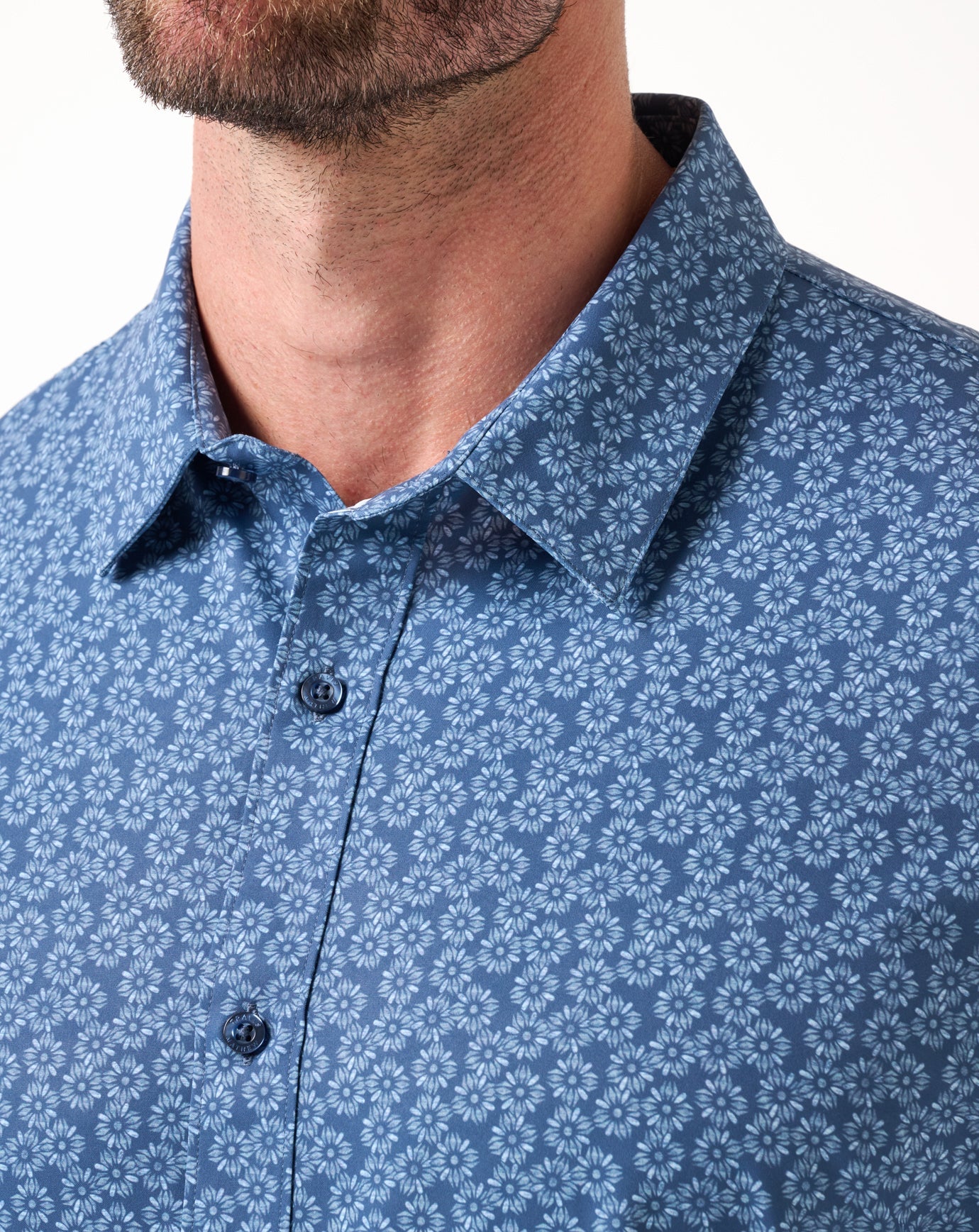 Men Techwoven Sunlight Button-Up